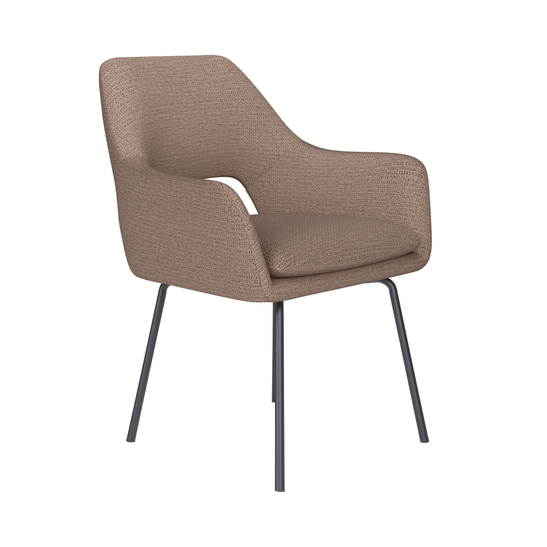 MOS taupe chair with black base