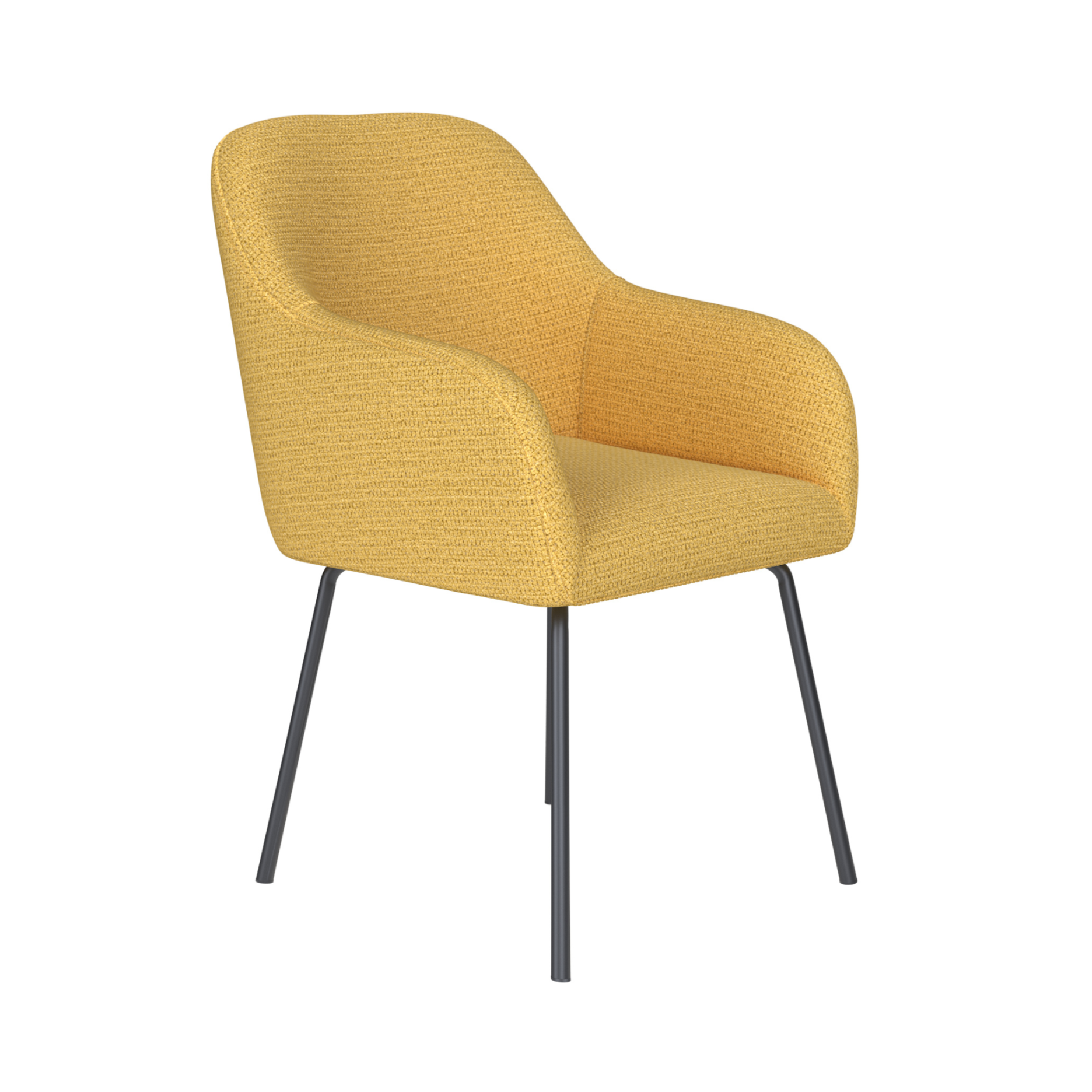 OTIS chair yellow with black base