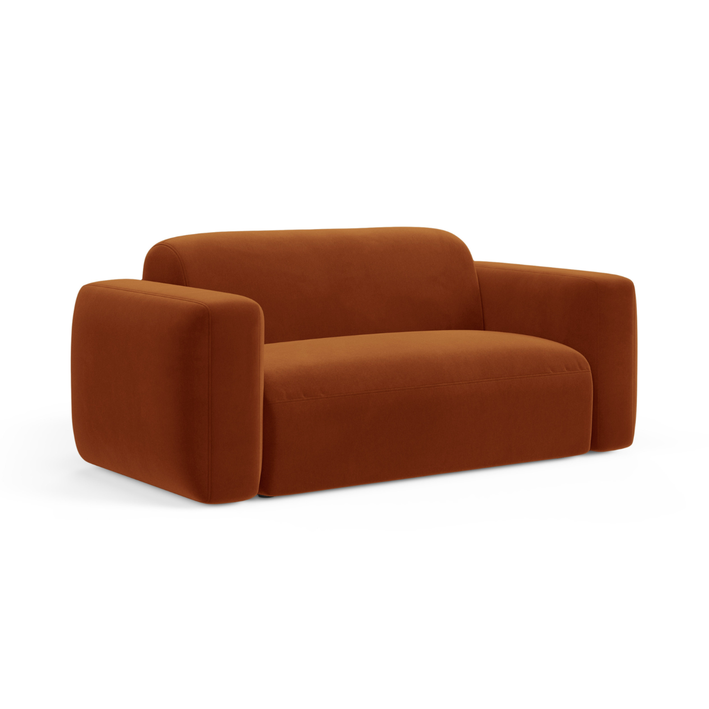 Sofa aus Samt für 2 Personen STRINO Terrakotta