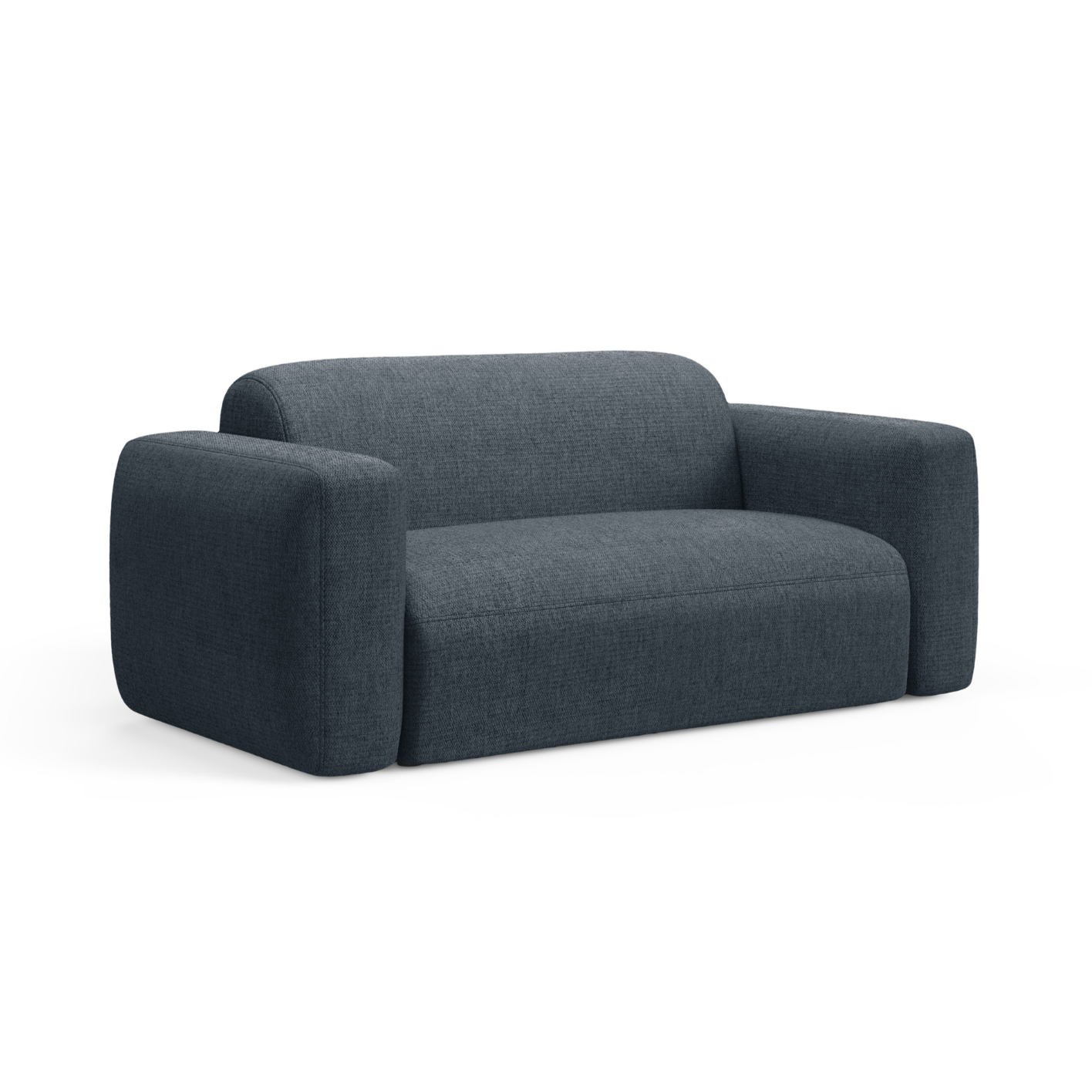 2-seater Sofa STRINO blue chenille