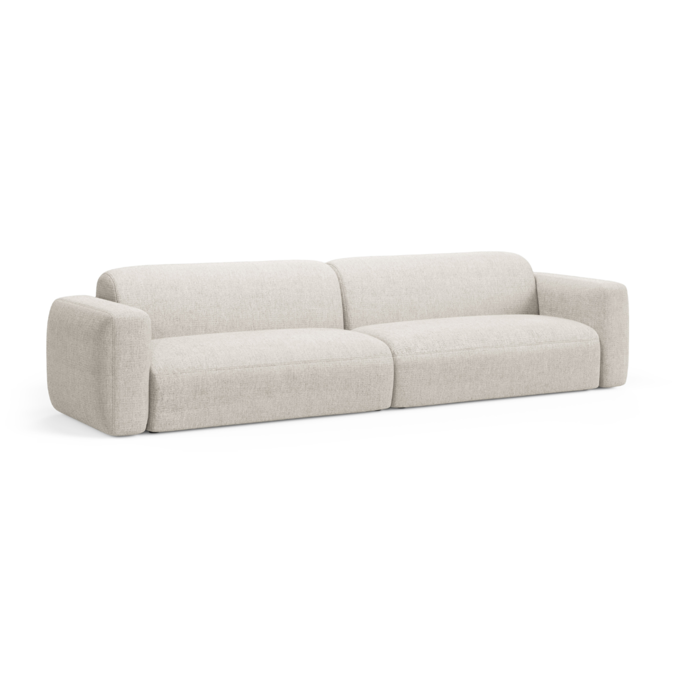 Sofa 4-Sitzer STRINO creme Chenille