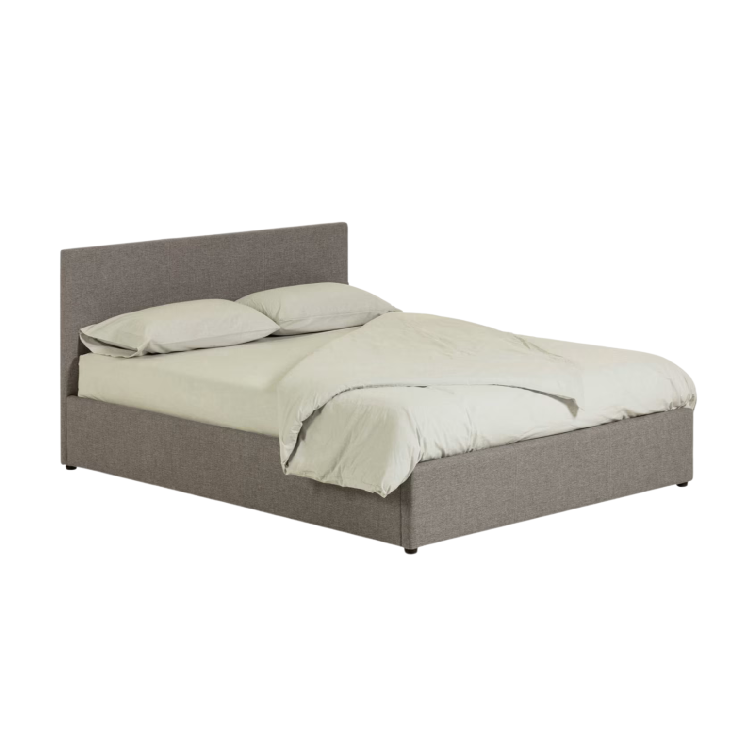 Bett mit Stauraum NAHIRI grau