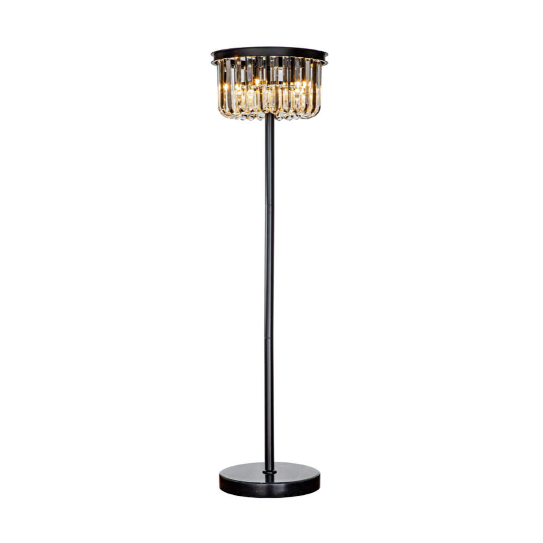 DAGMAR floor lamp glass with black base