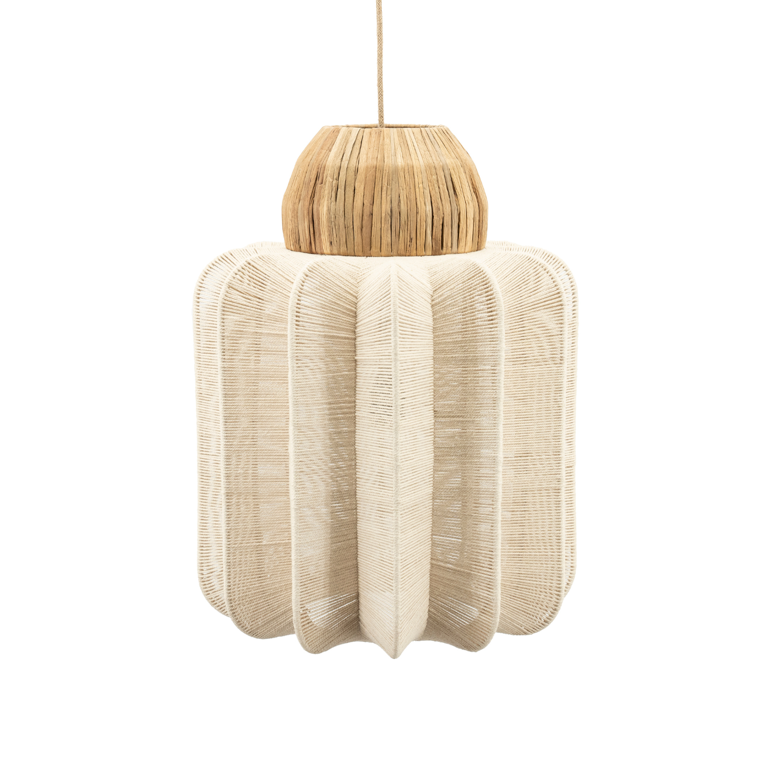 Pendant lamp REB cotton with sea grass