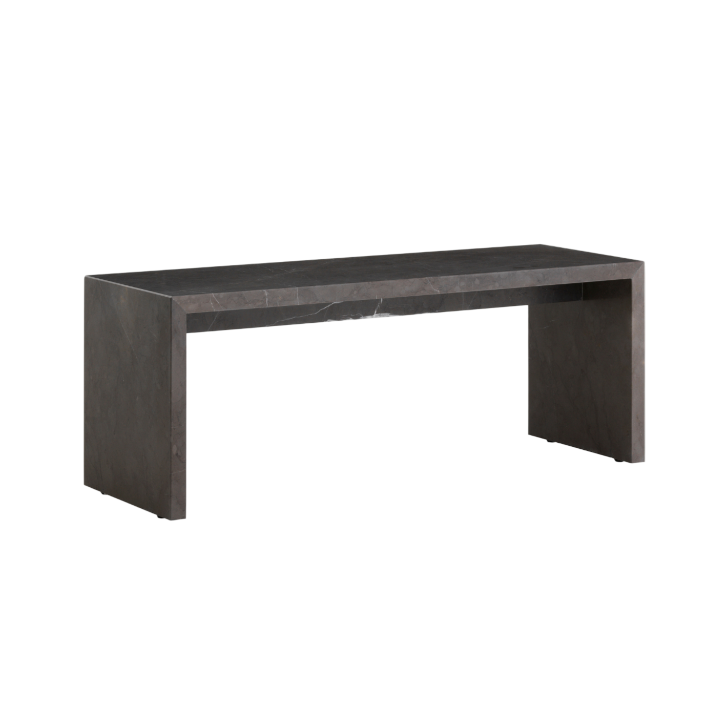 Couchtisch PLINTH BRIDGE grauer Marmor