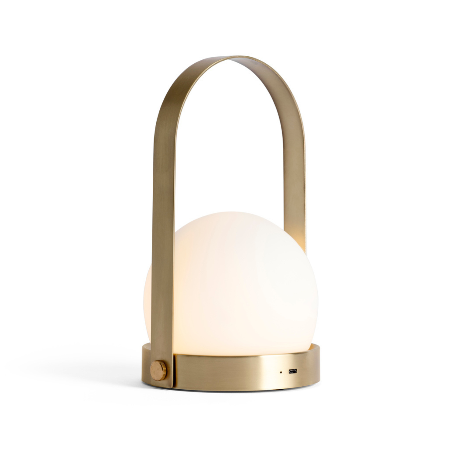 Tragbare Lampe CARRIE poliertes Messing