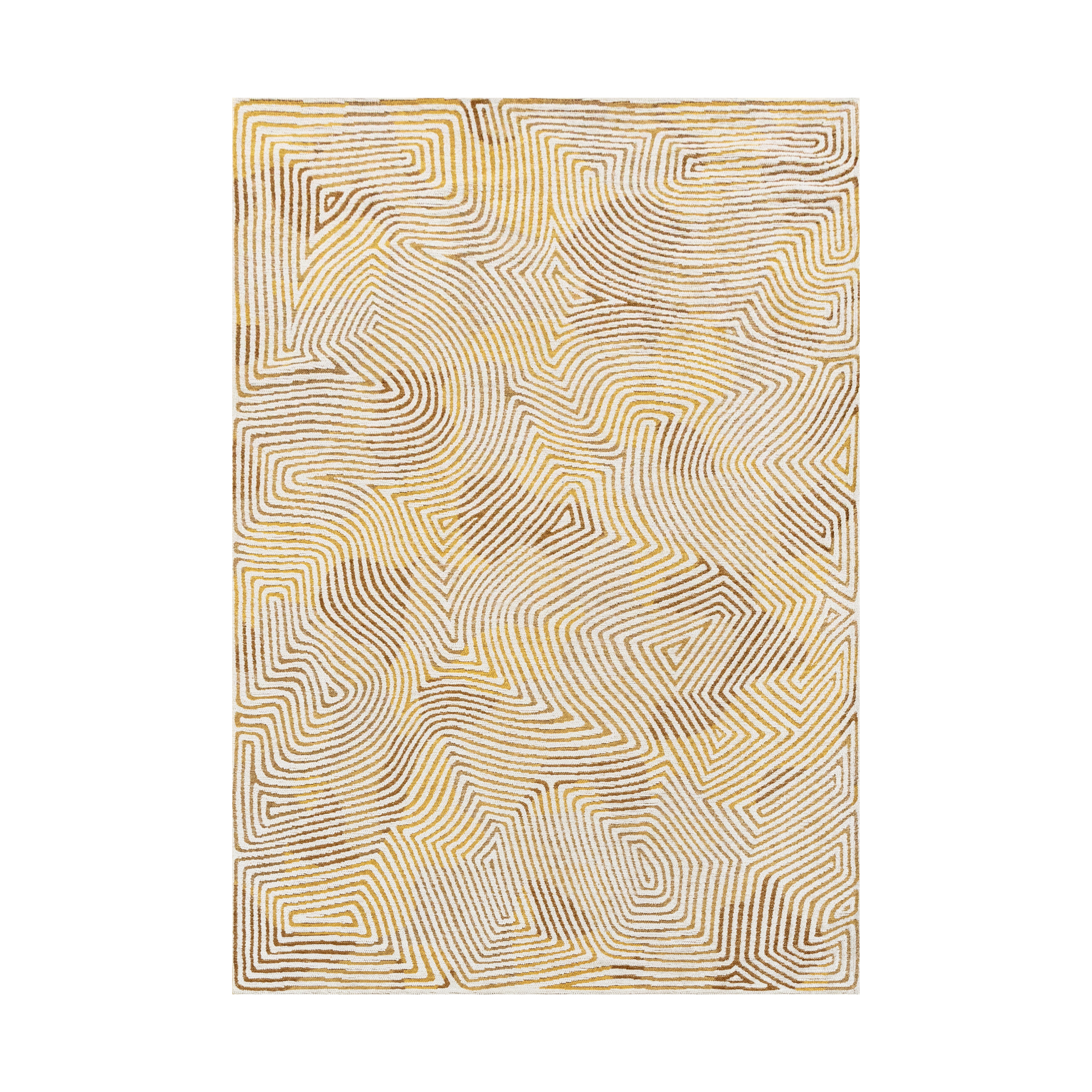Teppich CORAL YELLOW HIPPY gelb-beige [Amelia]