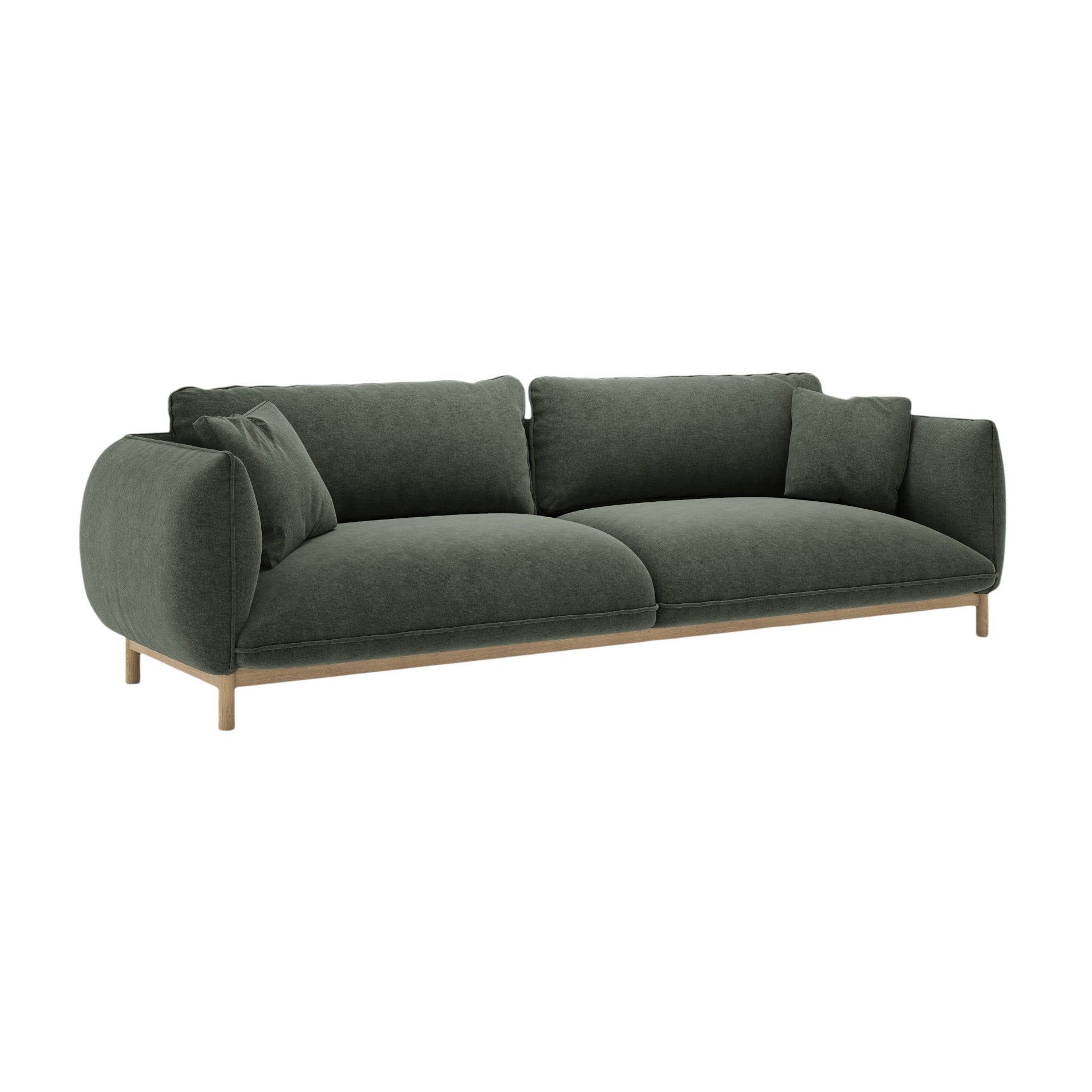 Sofa für 4 Personen ADA grün Chenille