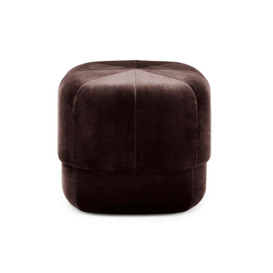 Brauner Kaffeezirkus -Pouf