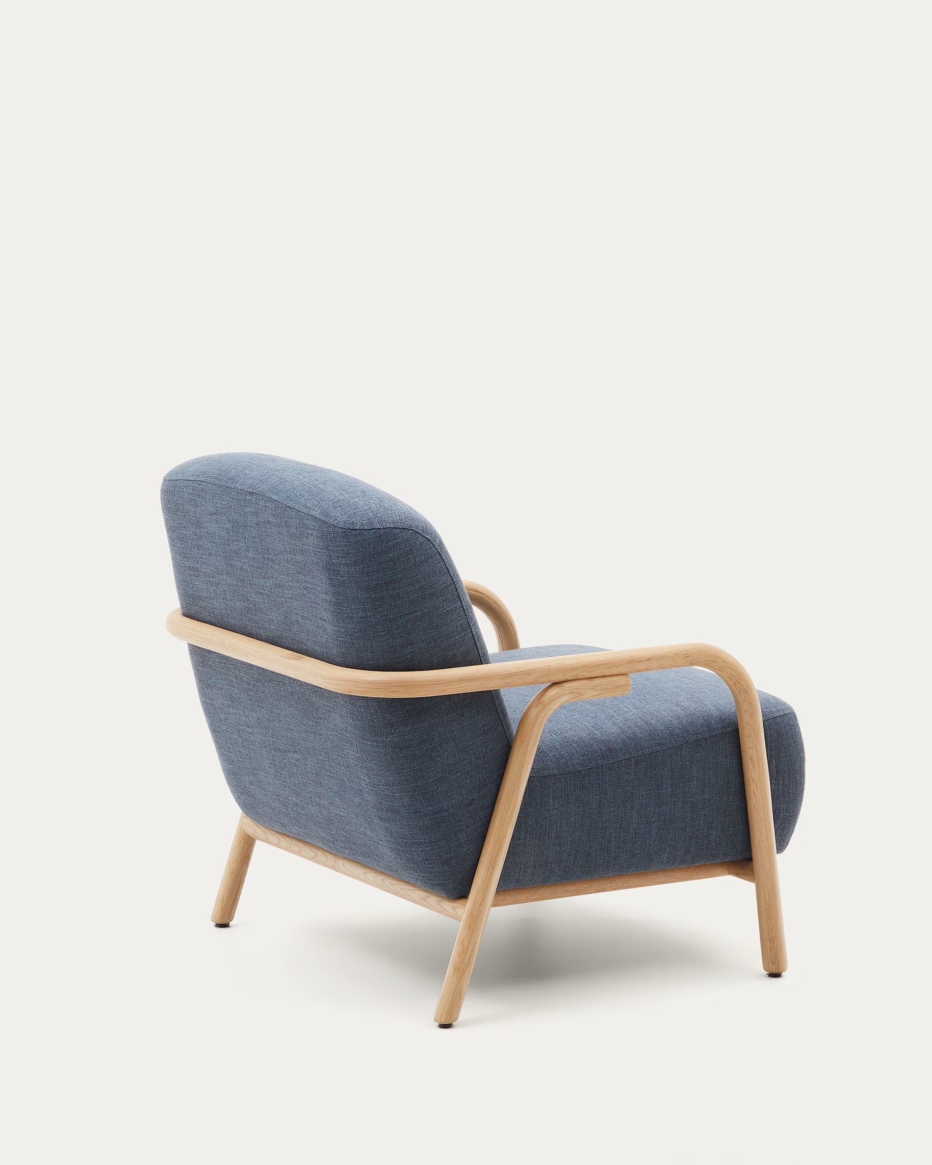 SYLO armchair blue with ash base
