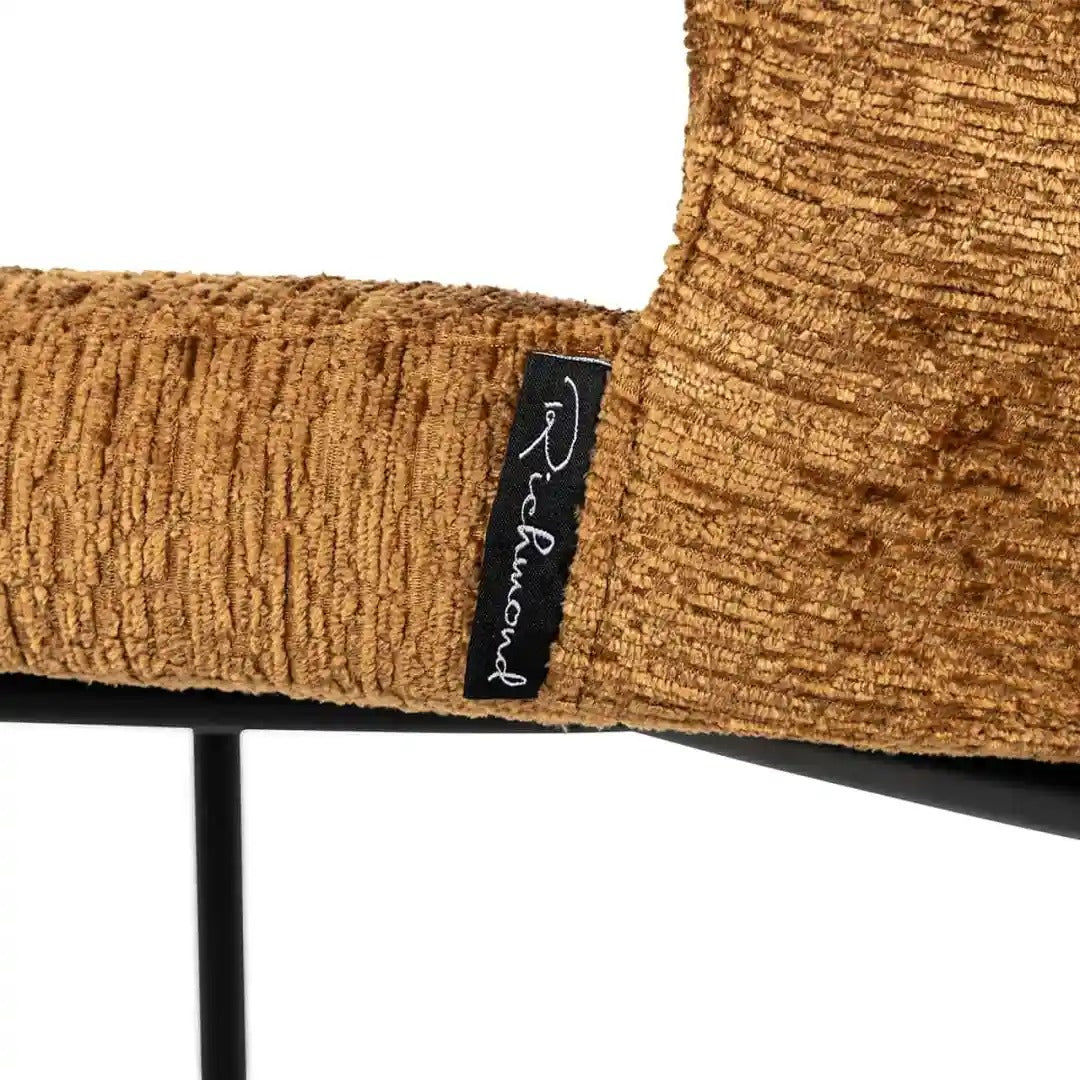 Barhocker DARBY braun mit schwarzem Fuß