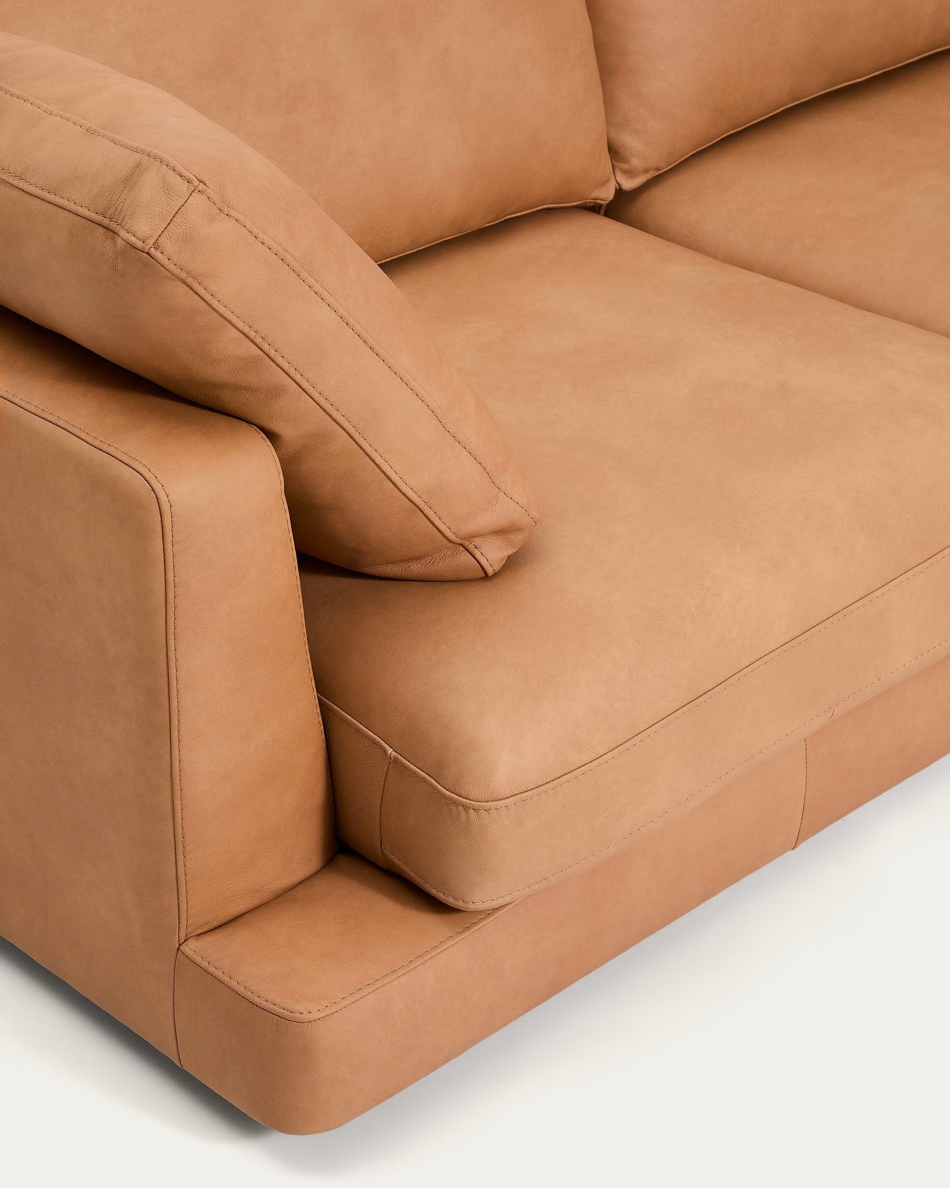 4-seater GALA sofa natural leather