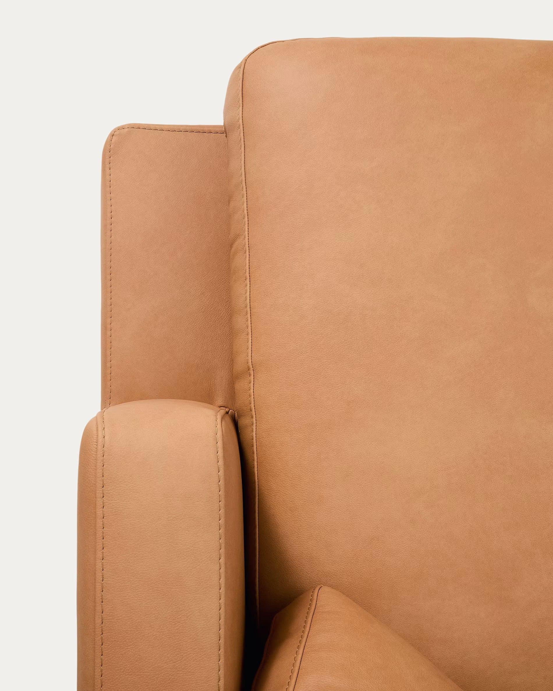 4-sitziger rechter Ecksofa GALA aus Naturleder