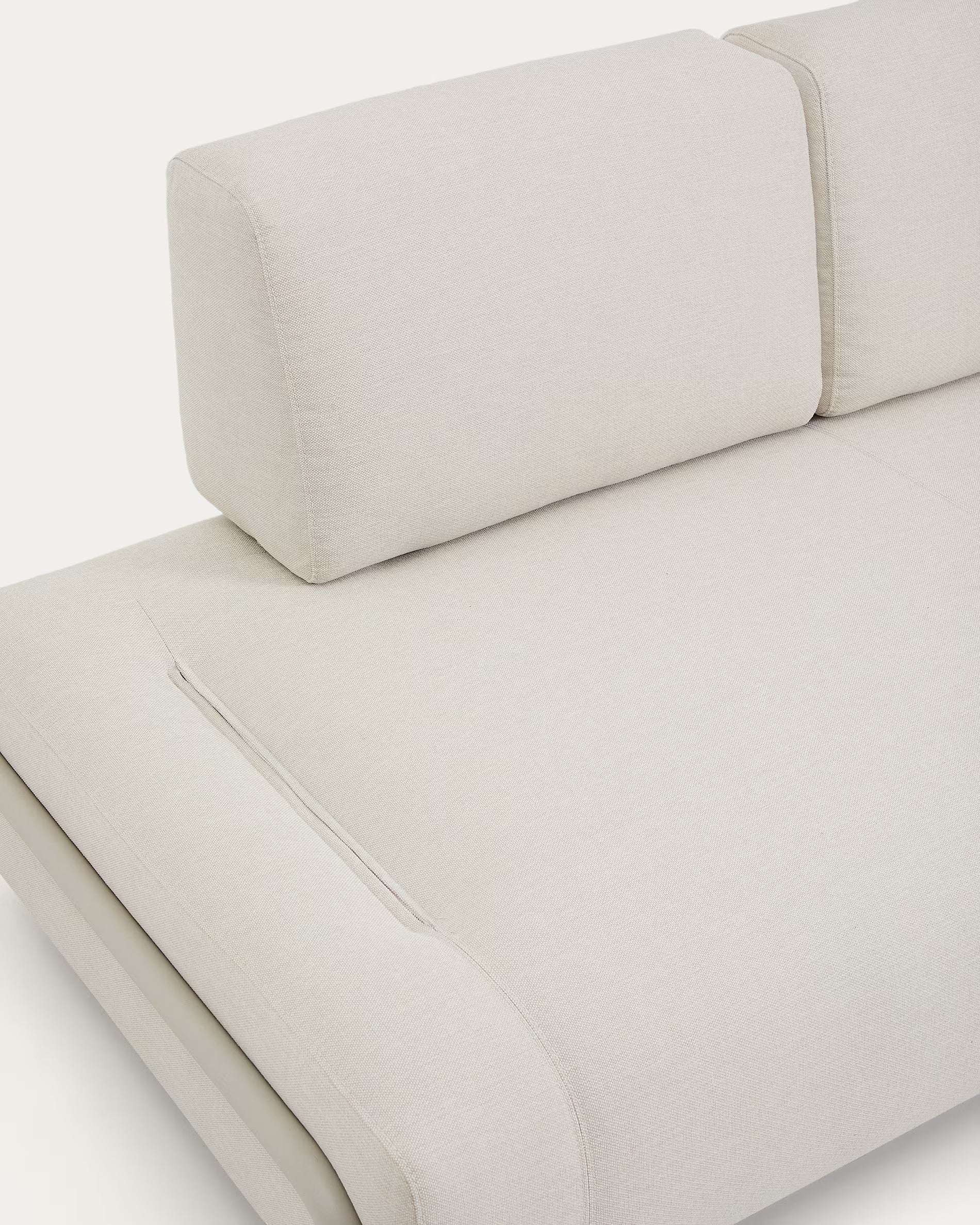 Modulsofa 2-sitzig COMPO beige mit beigem Sockel