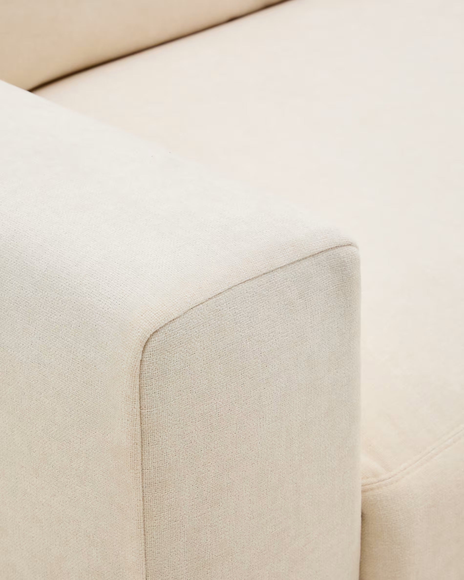 3-Sitzer-Sofa ALEA aus ecrufarbenem Chenille 
