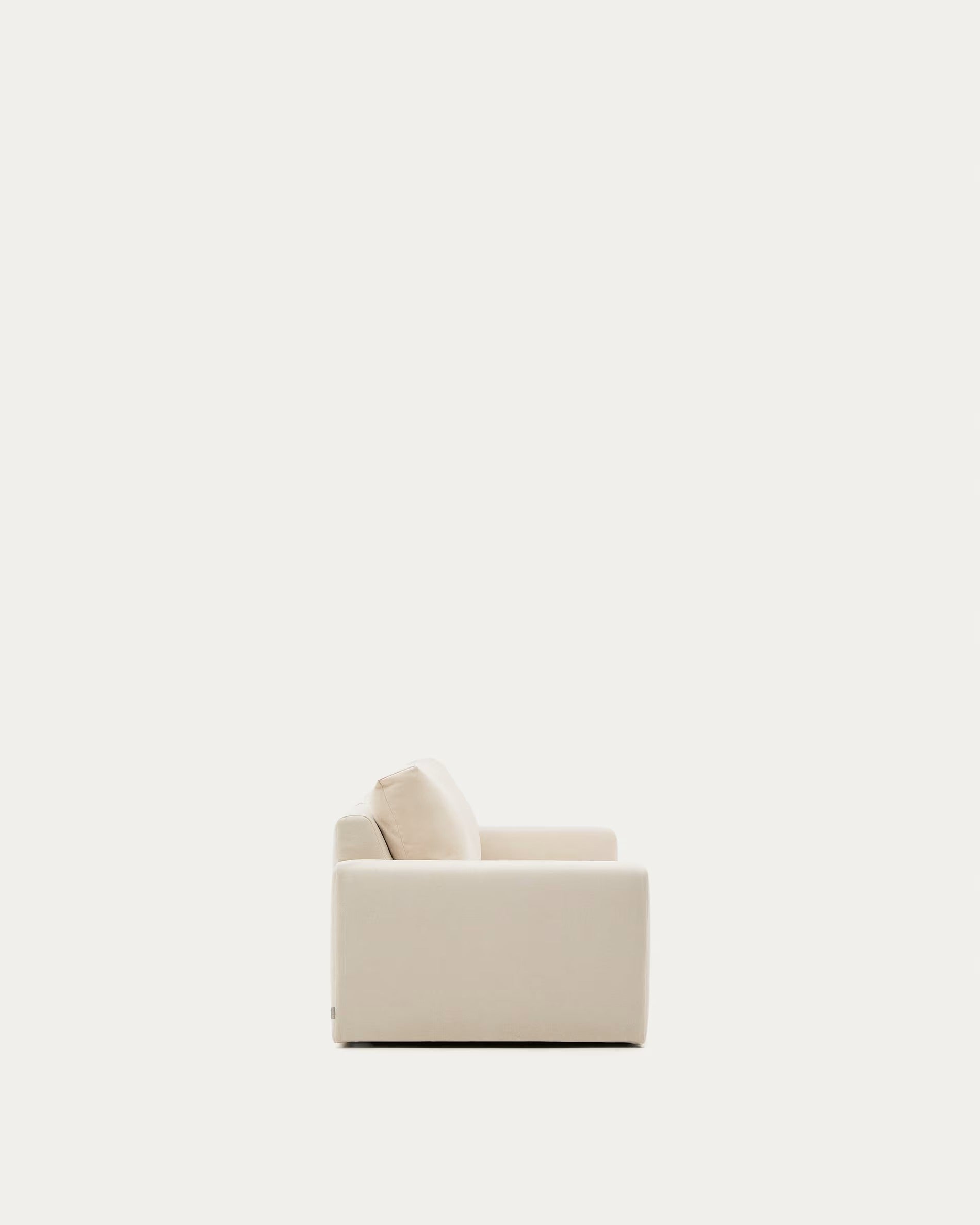 3-Sitzer-Sofa ALEA aus ecrufarbenem Chenille 