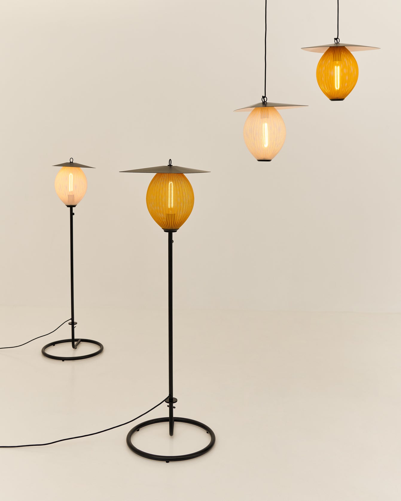 Outdoor floor lamp SATELLITE white