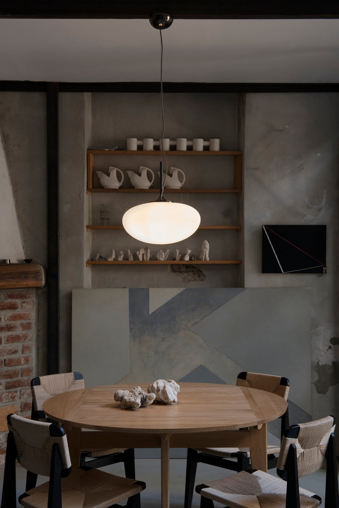 STEMLITE pendant lamp black chrome