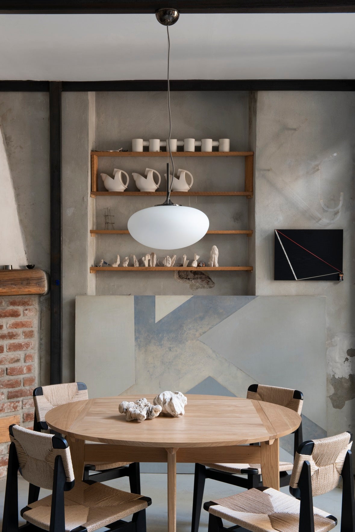 STEMLITE pendant lamp black chrome