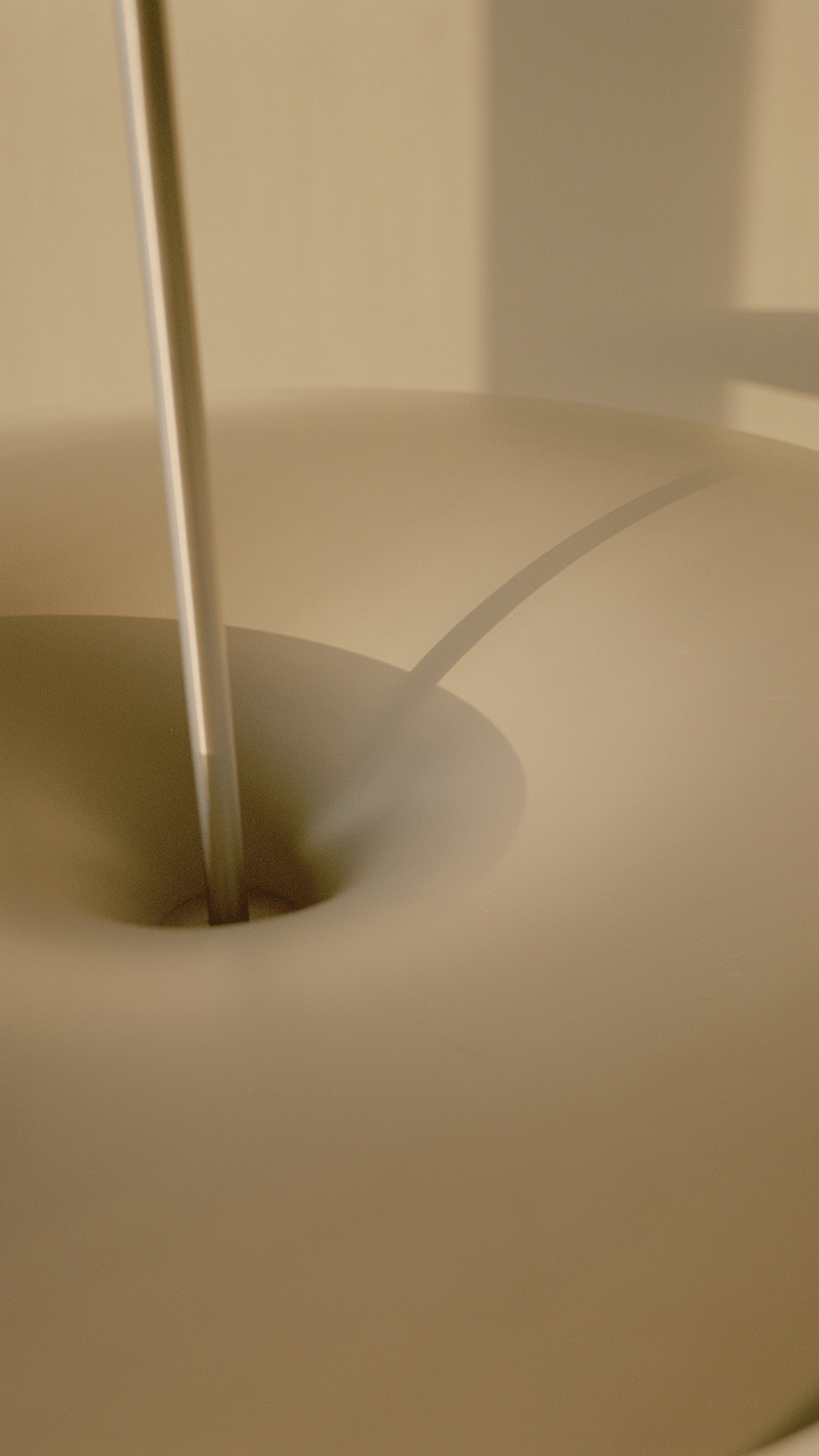 KANTARELL White Pendant Lamp with Nickel Finish