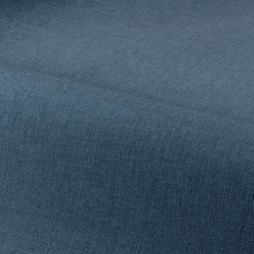 Structural vinyl wallpaper resembling linen canvas LINA - BLEU ELECTRIQUE dark blue