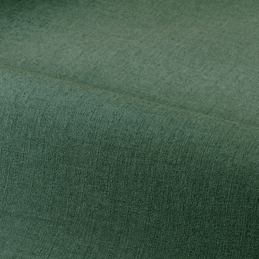 Structural vinyl wallpaper resembling linen canvas LINA - EMERAUDE emerald green