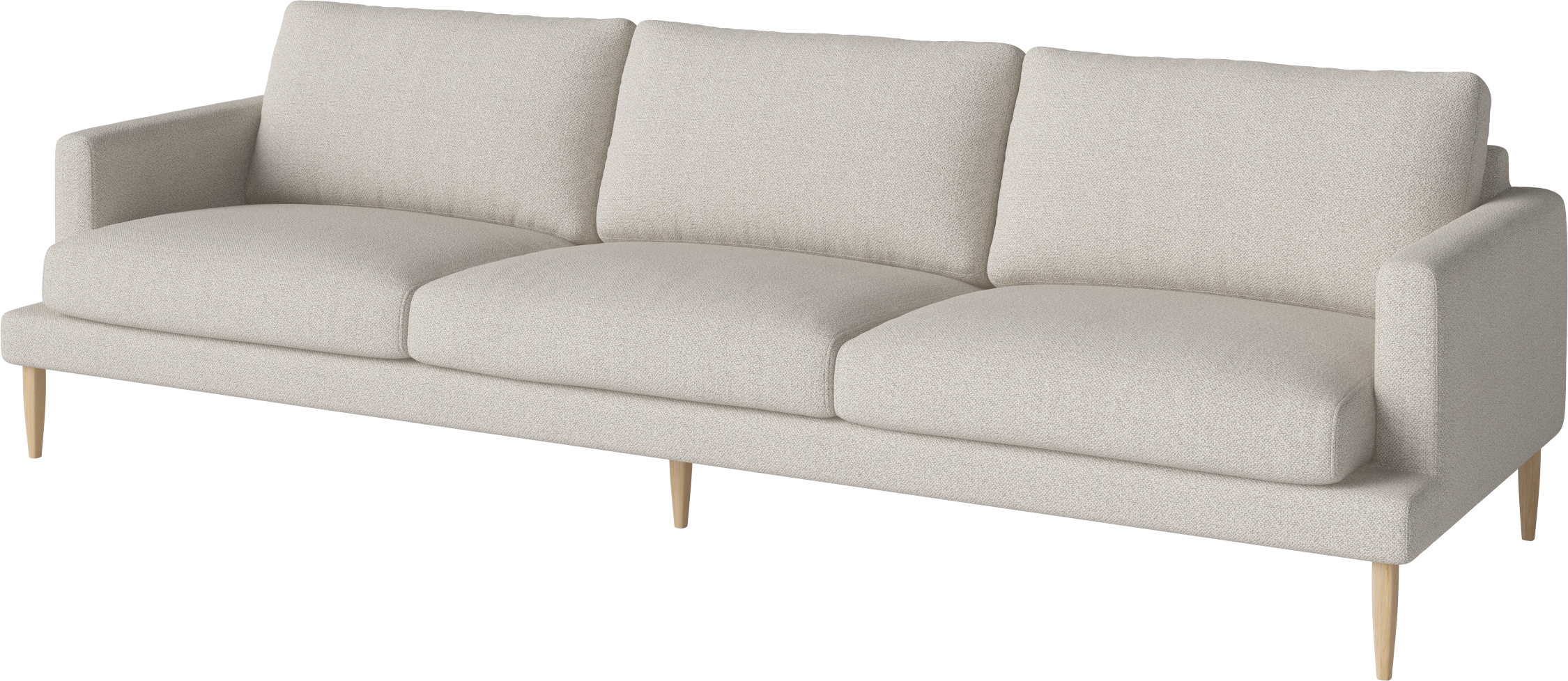 4-person sofa Veneda slim whitewashed base