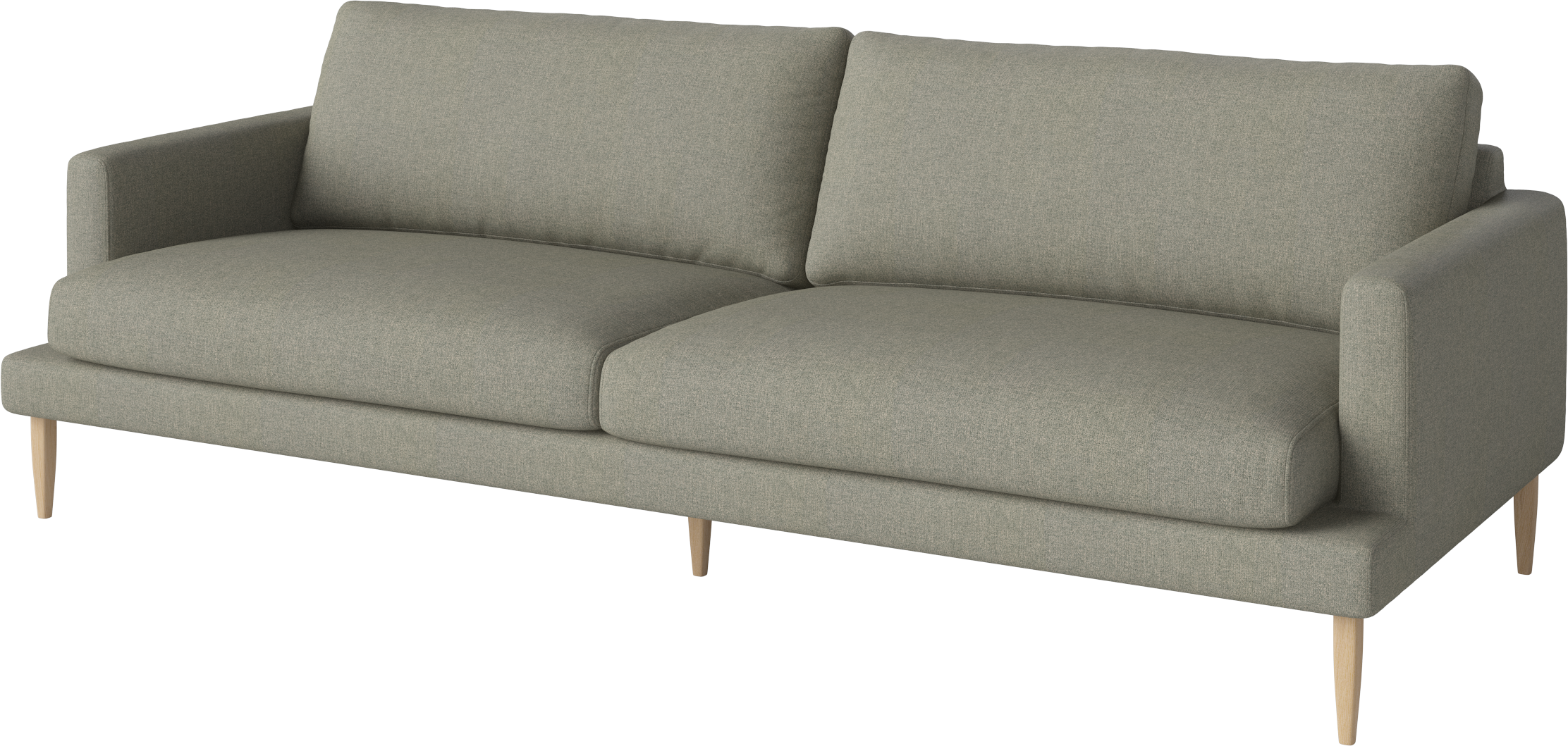 3-Personen-Sofa-Veneda-Basis aus gebleichtem Eichenholz