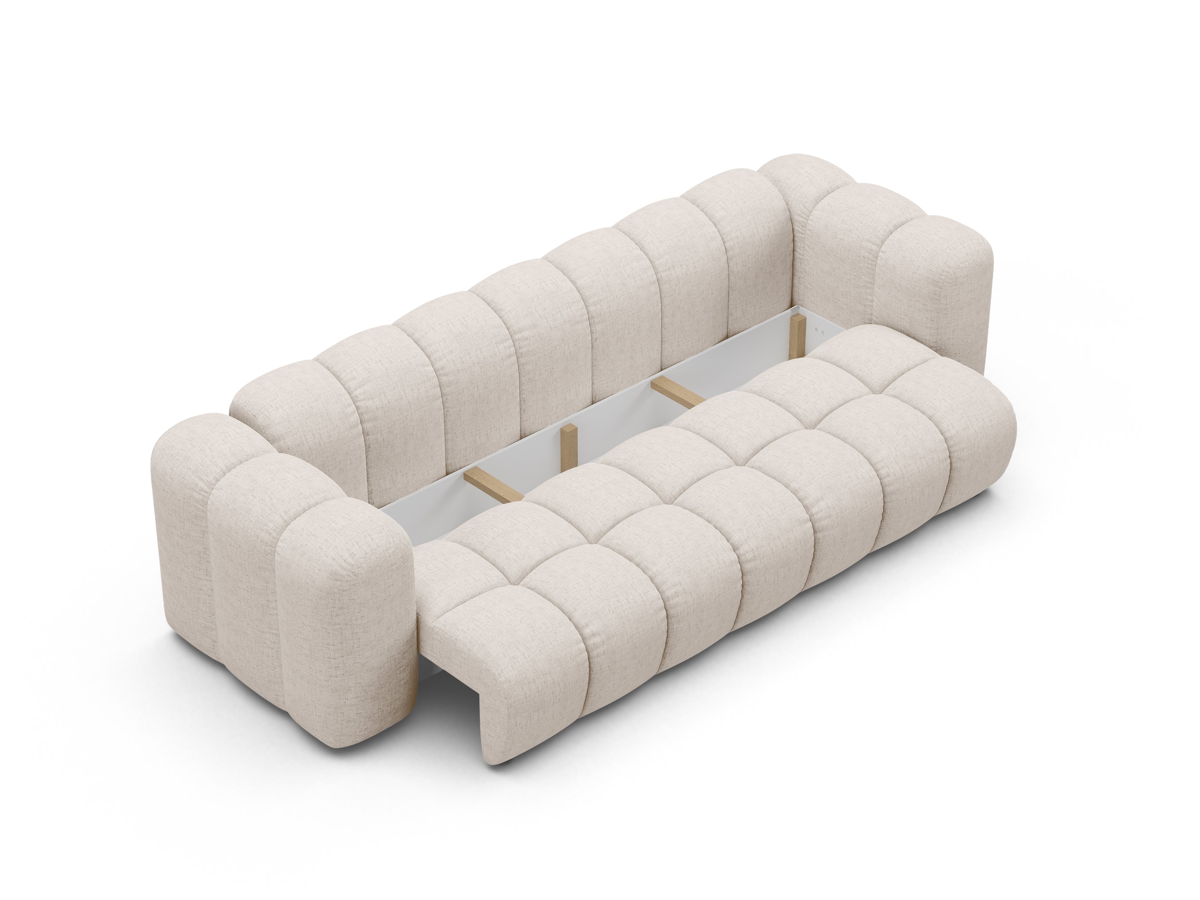 Sofa z funkcja spania ASTRO beżowy szenil