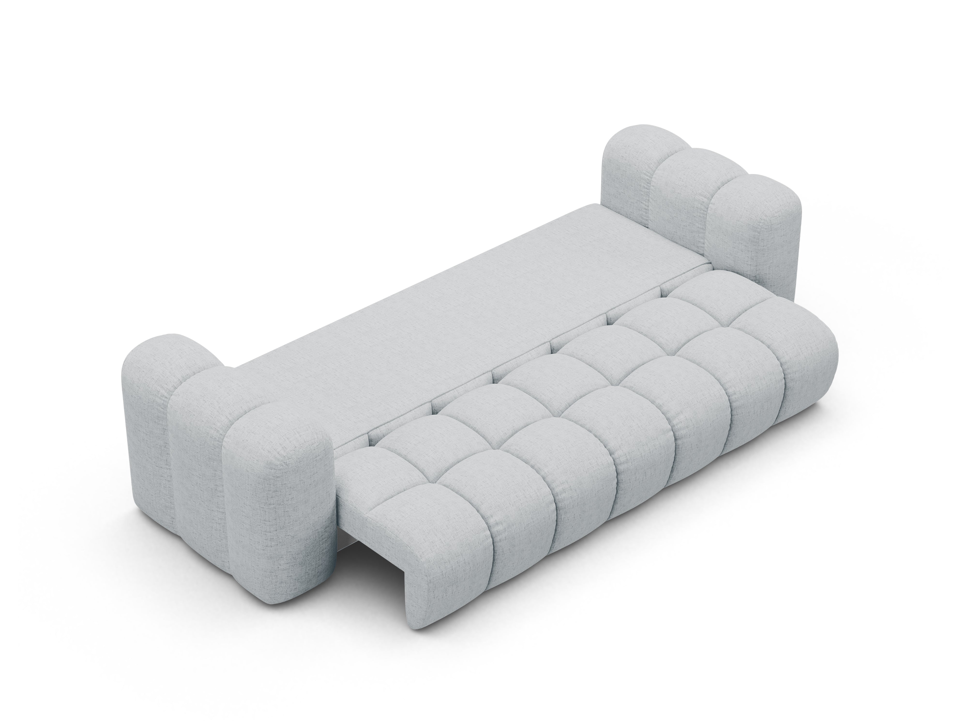 Sofa z funkcja spania ASTRO jasnoszary szenil