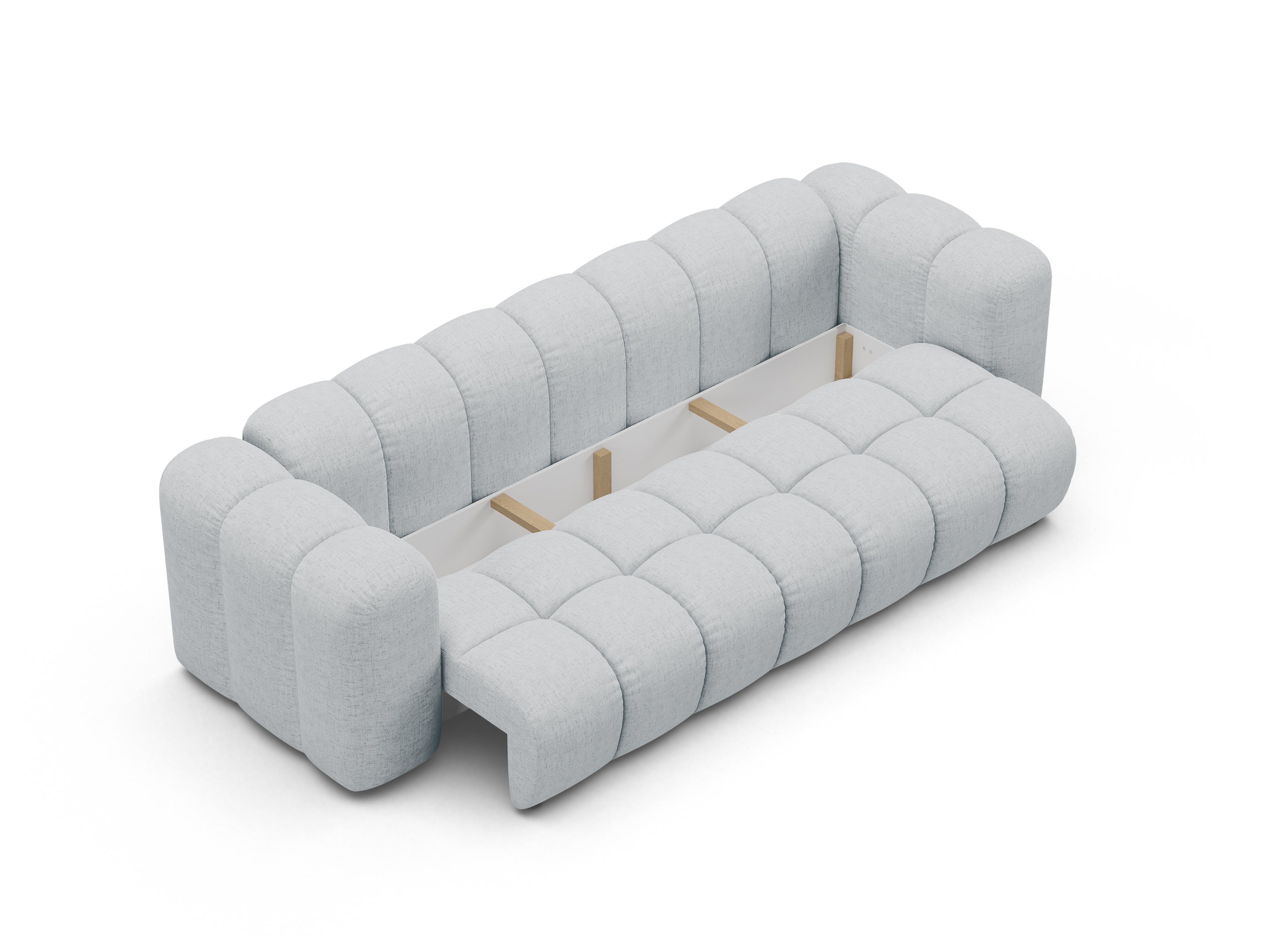 Sofa z funkcja spania ASTRO jasnoszary szenil