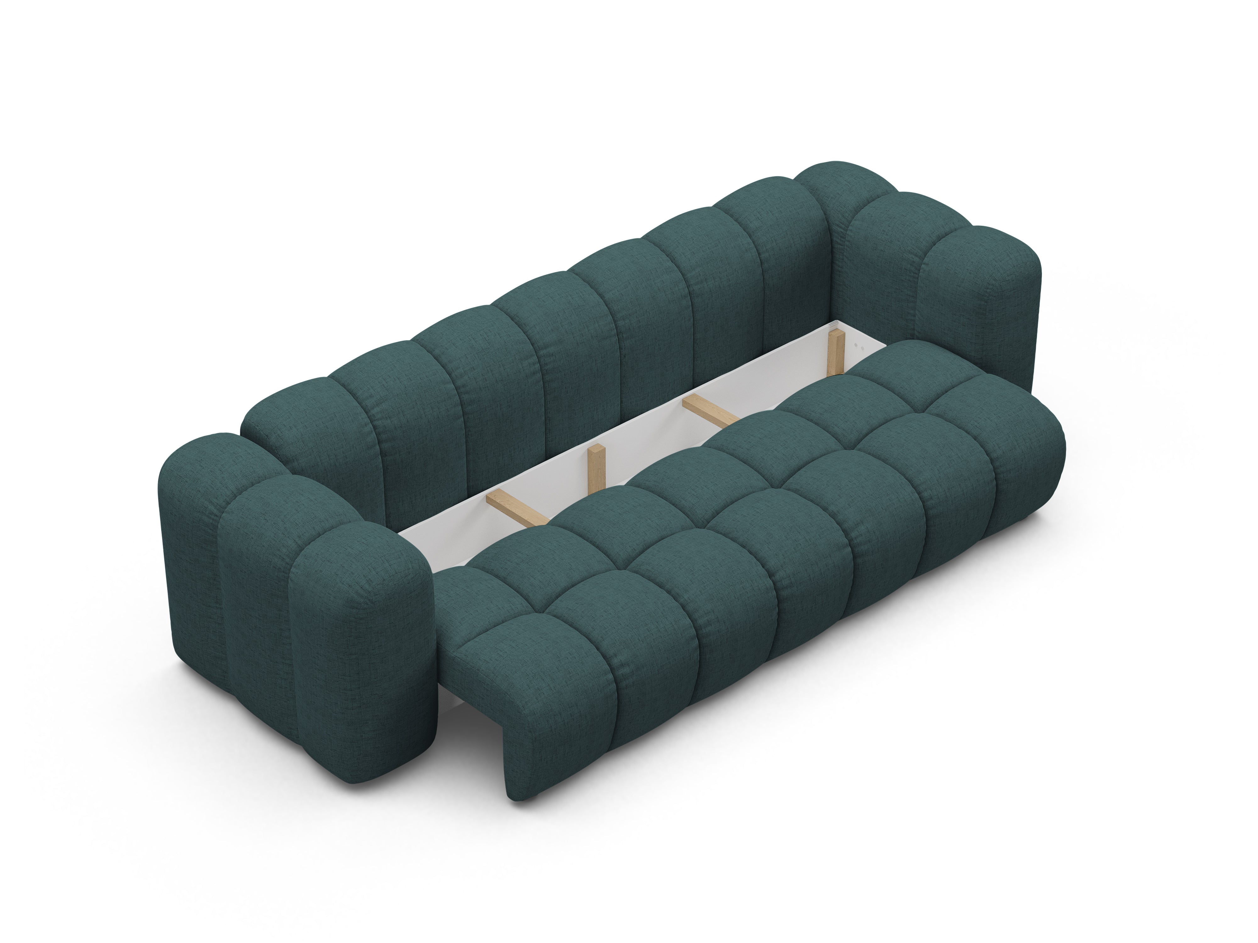 Sofa z funkcja spania ASTRO turkusowy szenil