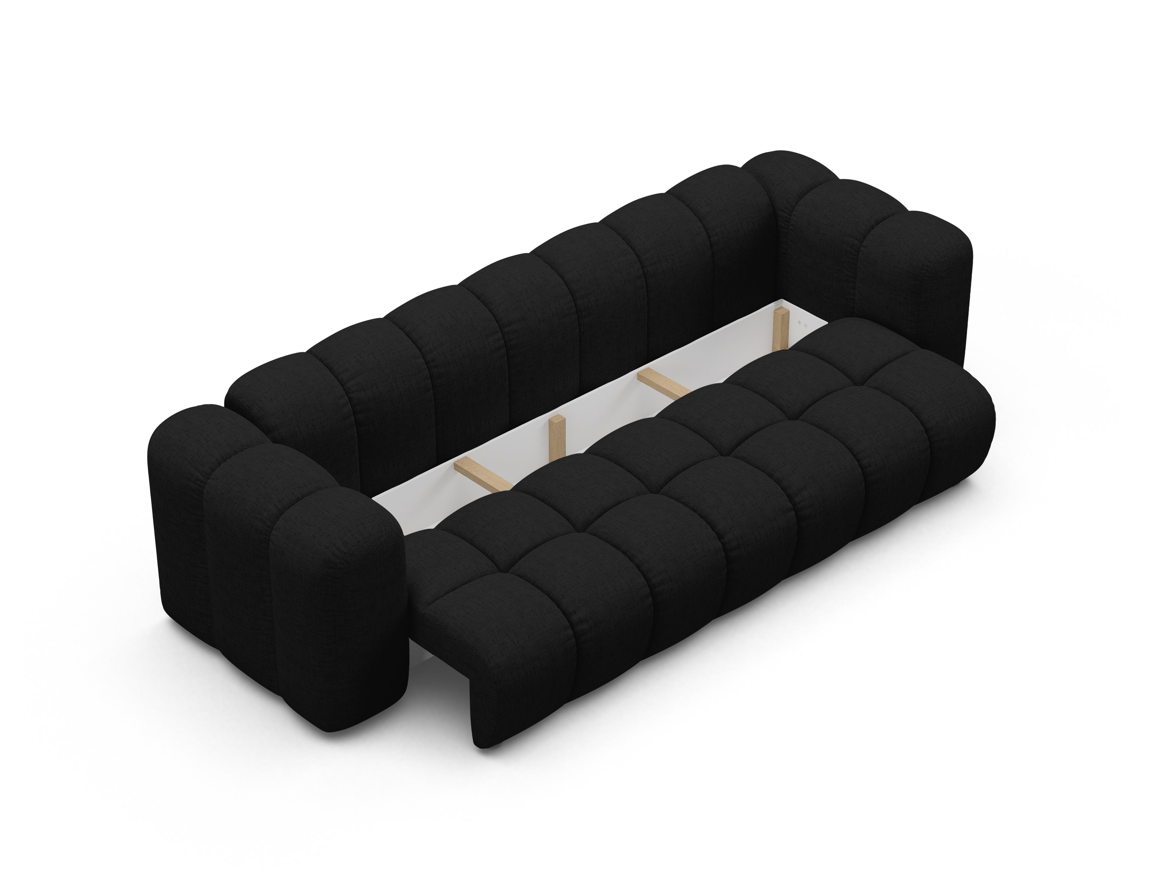 Sofa z funkcja spania ASTRO czarny szenil