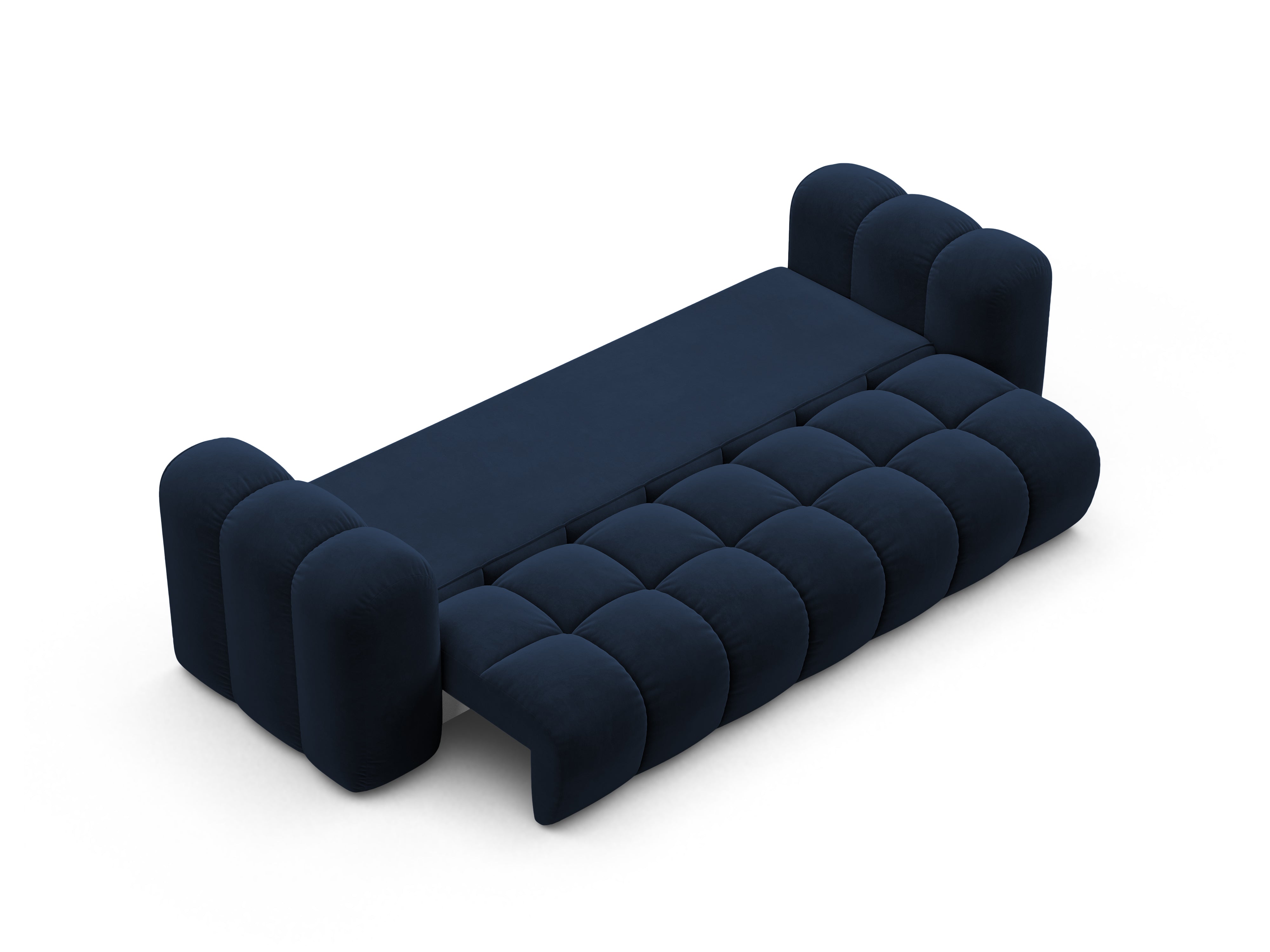 Sofa aksamitna z funkcja spania ASTRO granat królewski