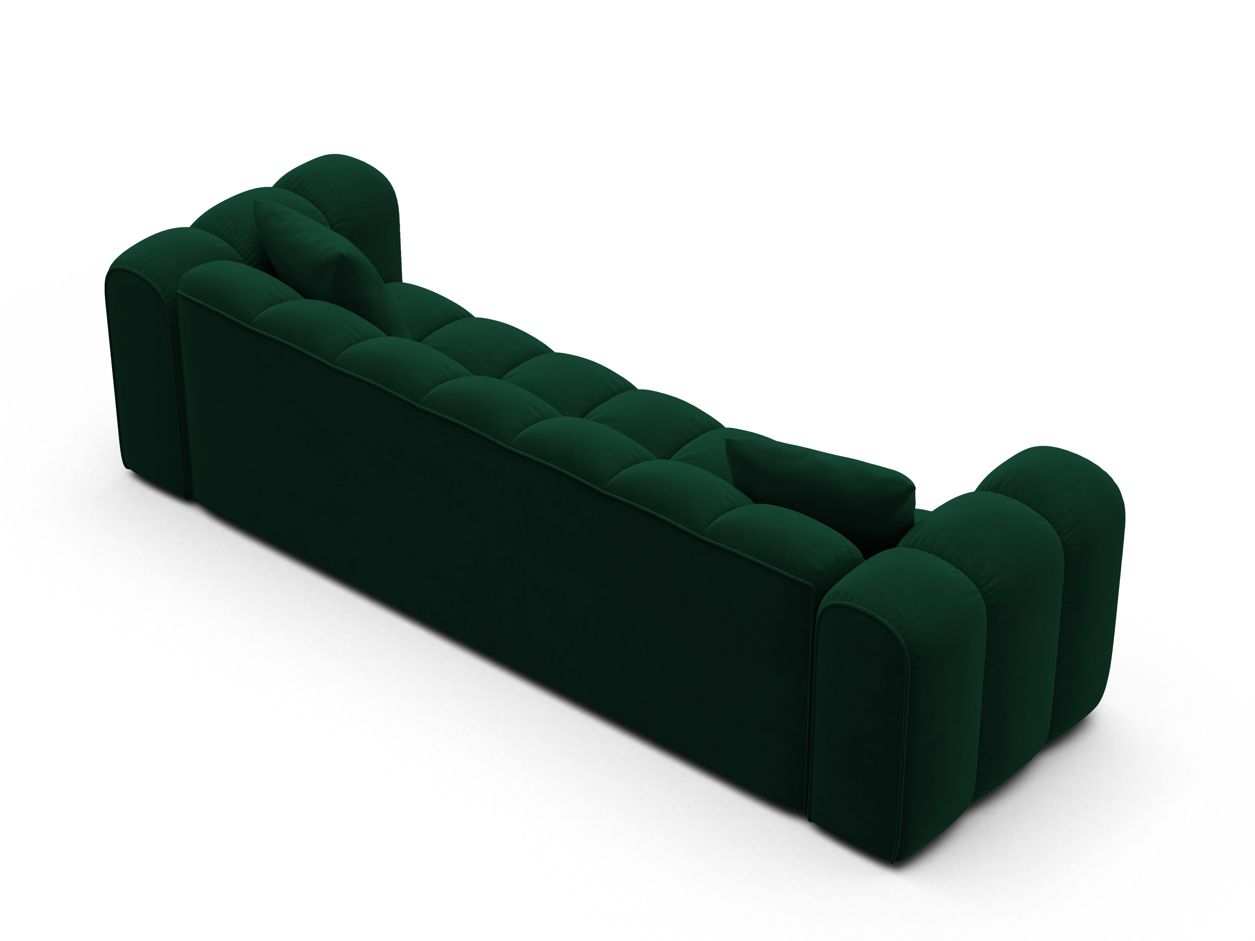Sofa aksamitna z funkcja spania ASTRO butelkowa zieleń