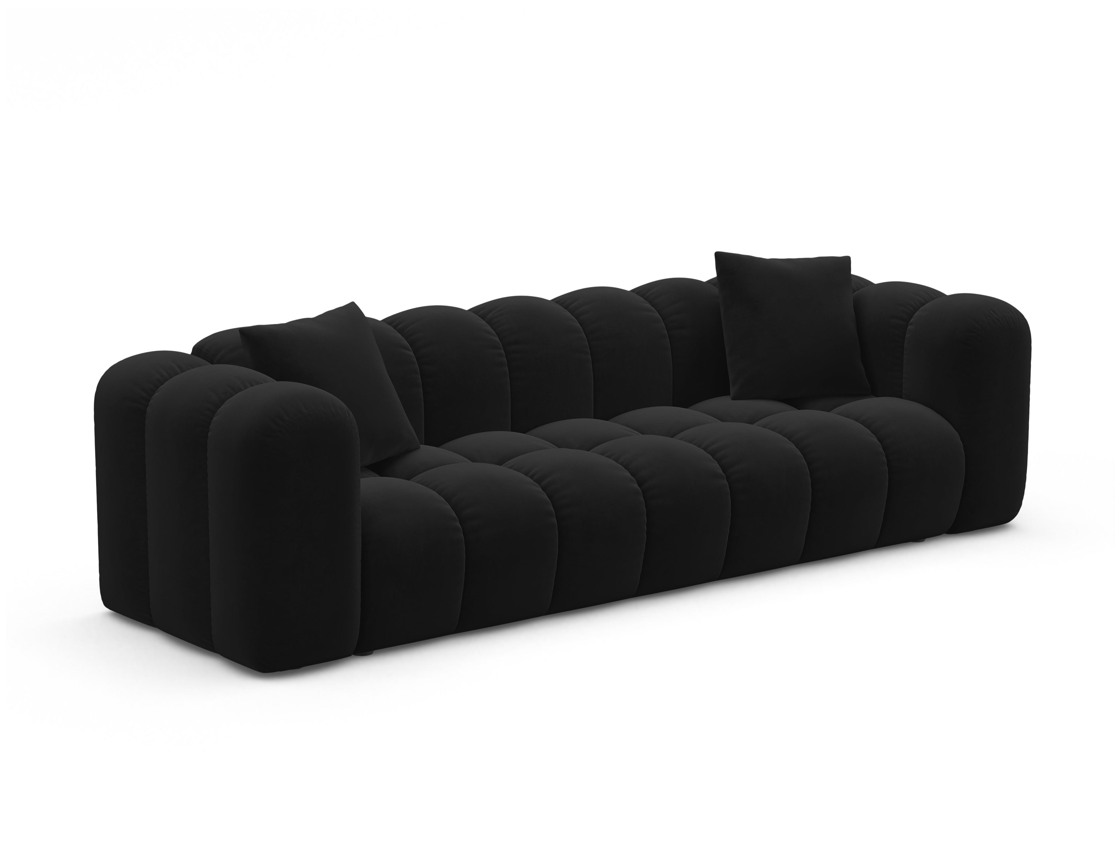 Sofa aksamitna z funkcja spania ASTRO czarny
