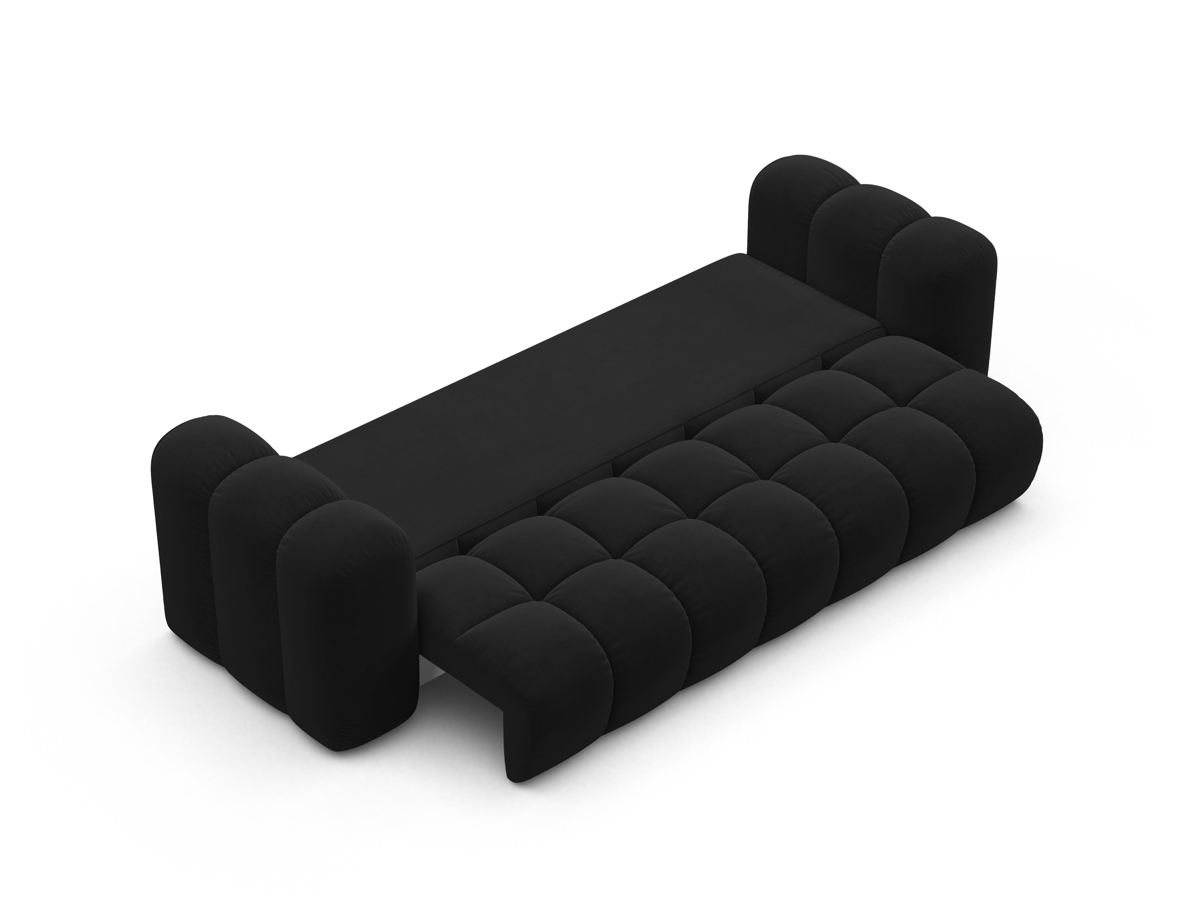 Sofa aksamitna z funkcja spania ASTRO czarny