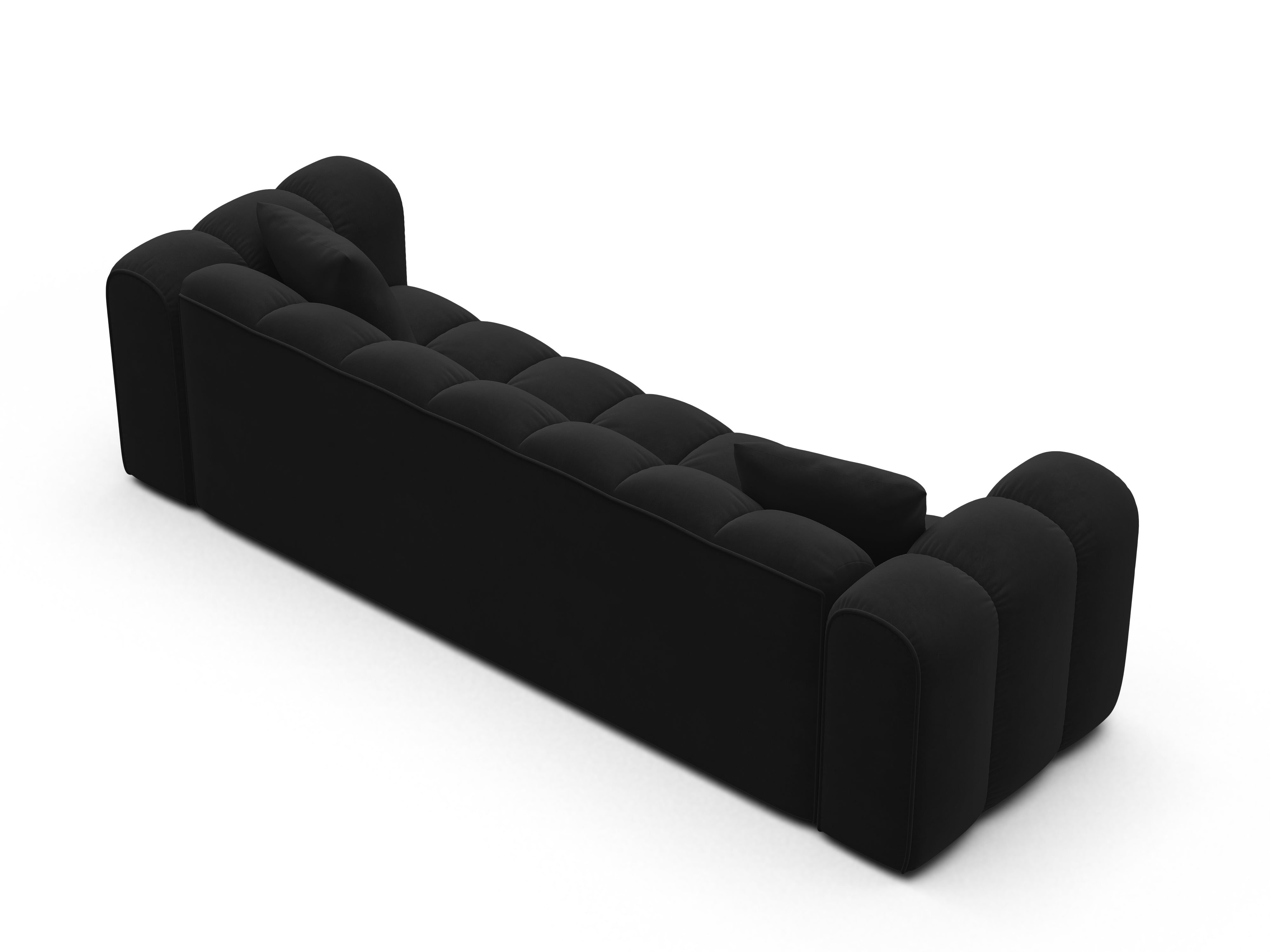 Sofa aksamitna z funkcja spania ASTRO czarny