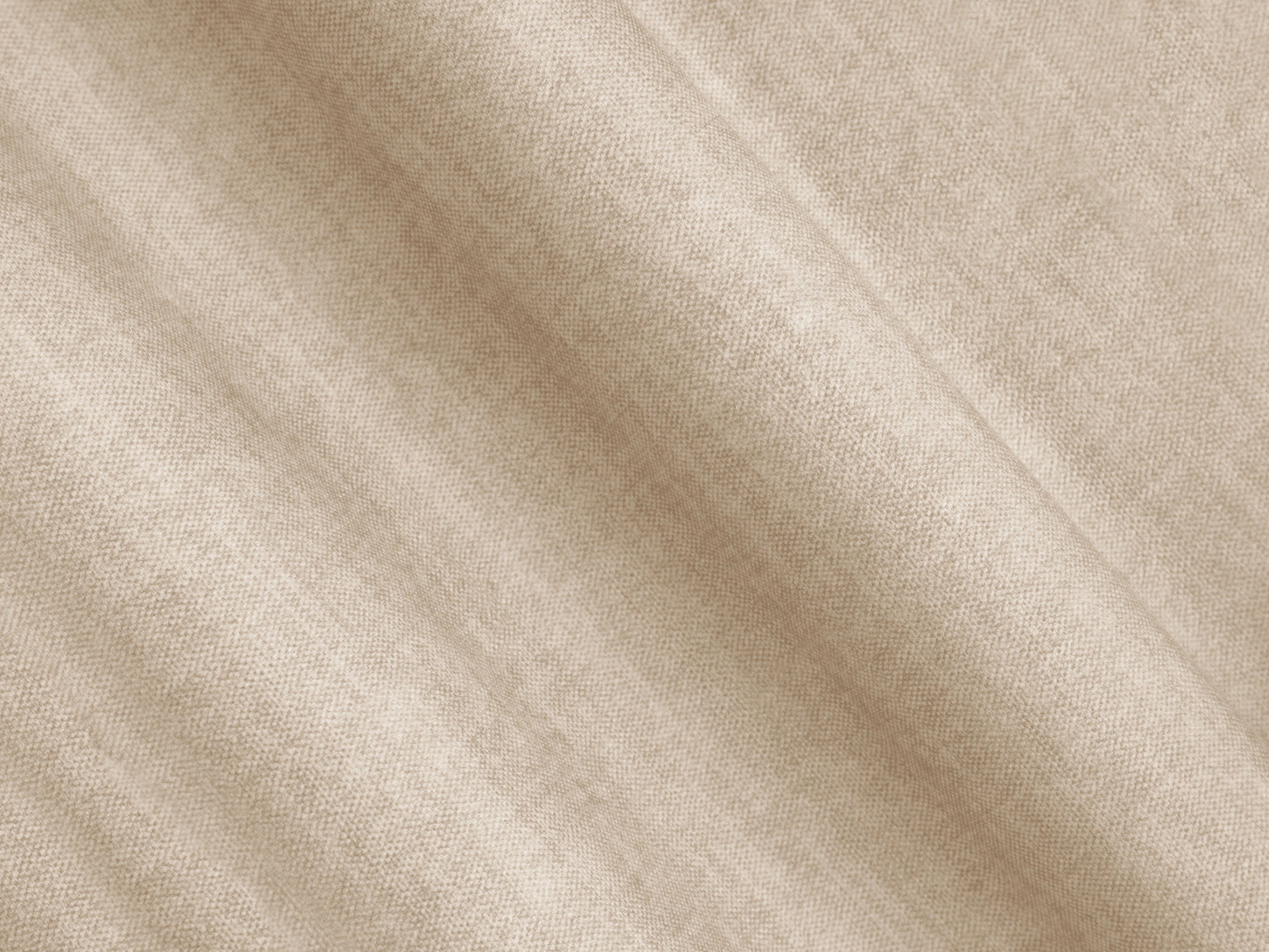 Sofa aus Samt 3-sitzig ROGER hellbeige