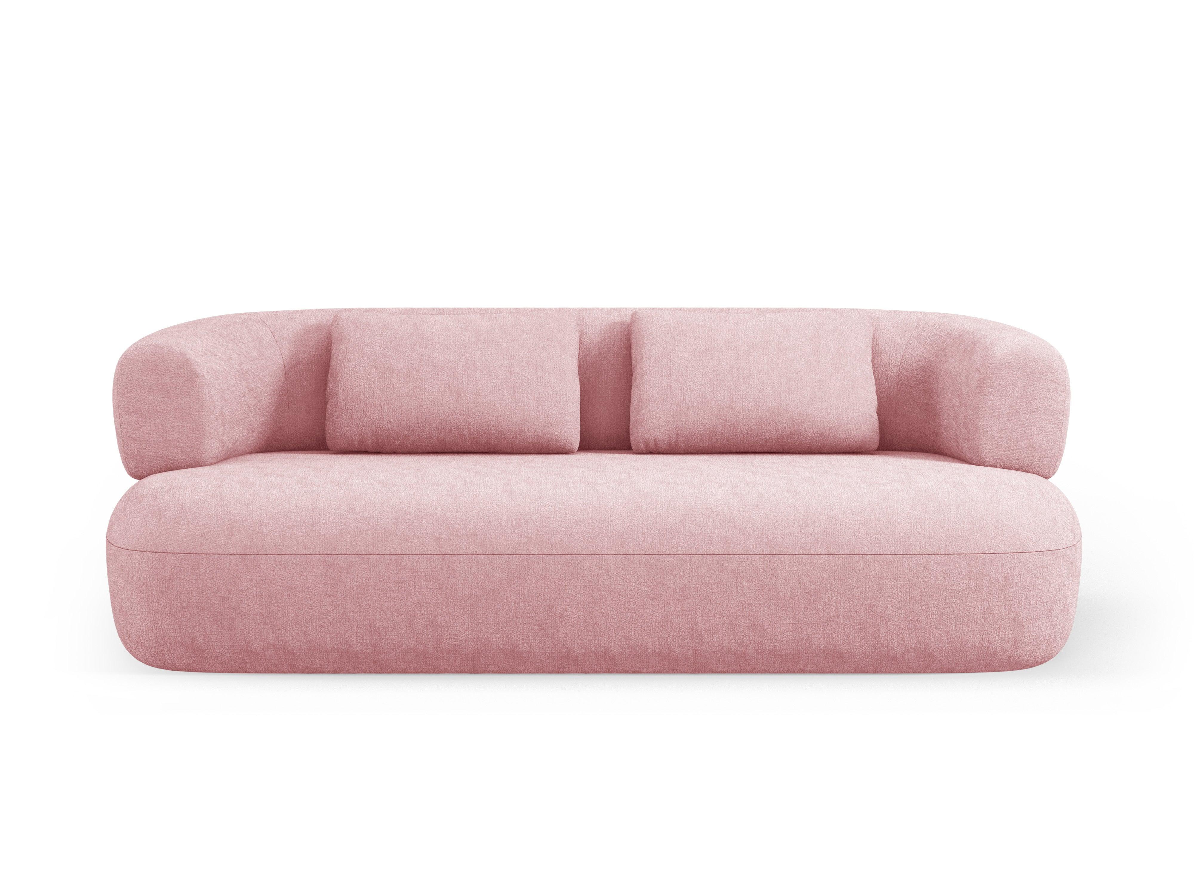 3 seater sofa ALDRIN pink chenille Windsor & Co Eye on Design