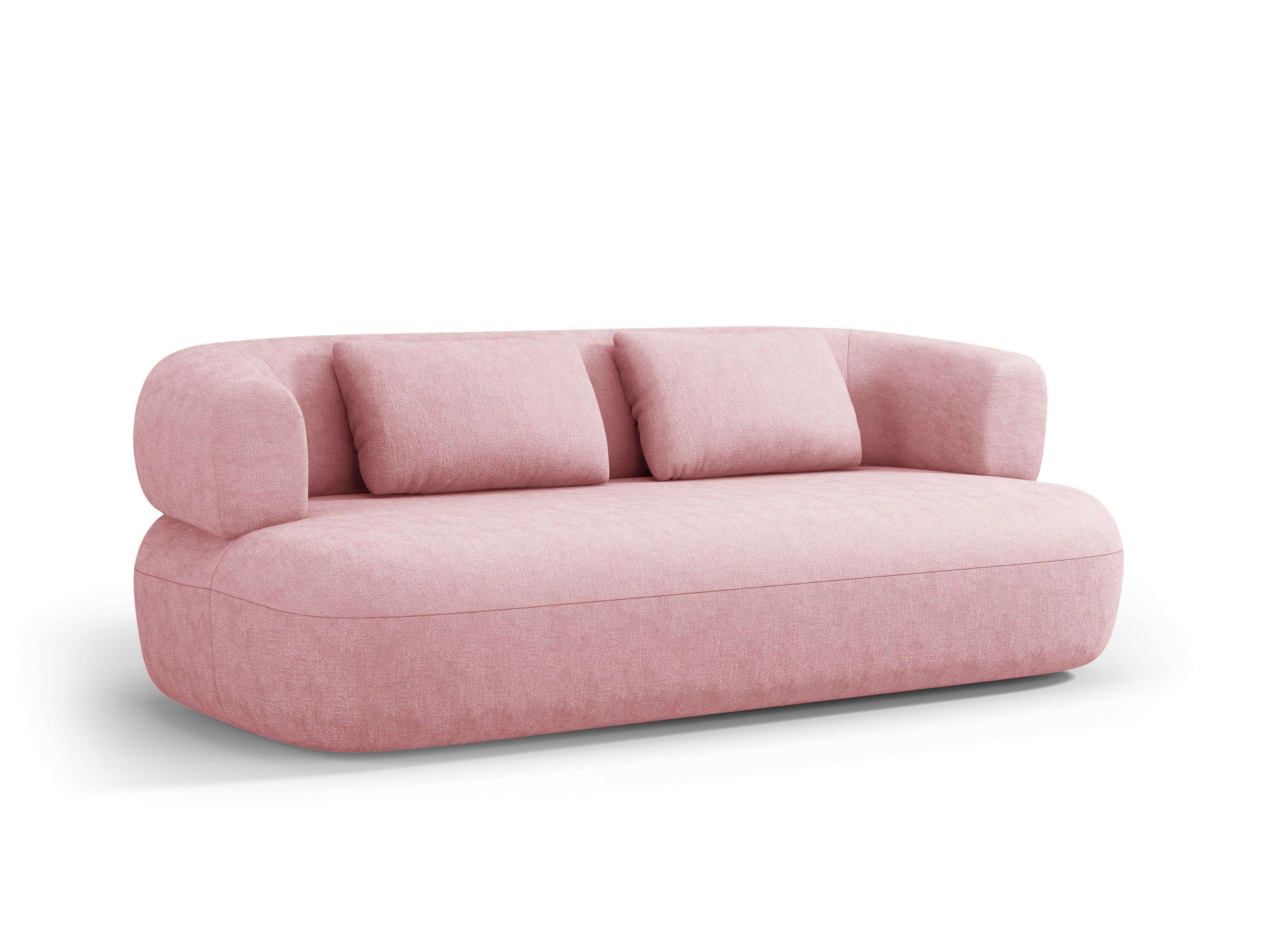 3 seater sofa ALDRIN pink chenille Windsor & Co Eye on Design