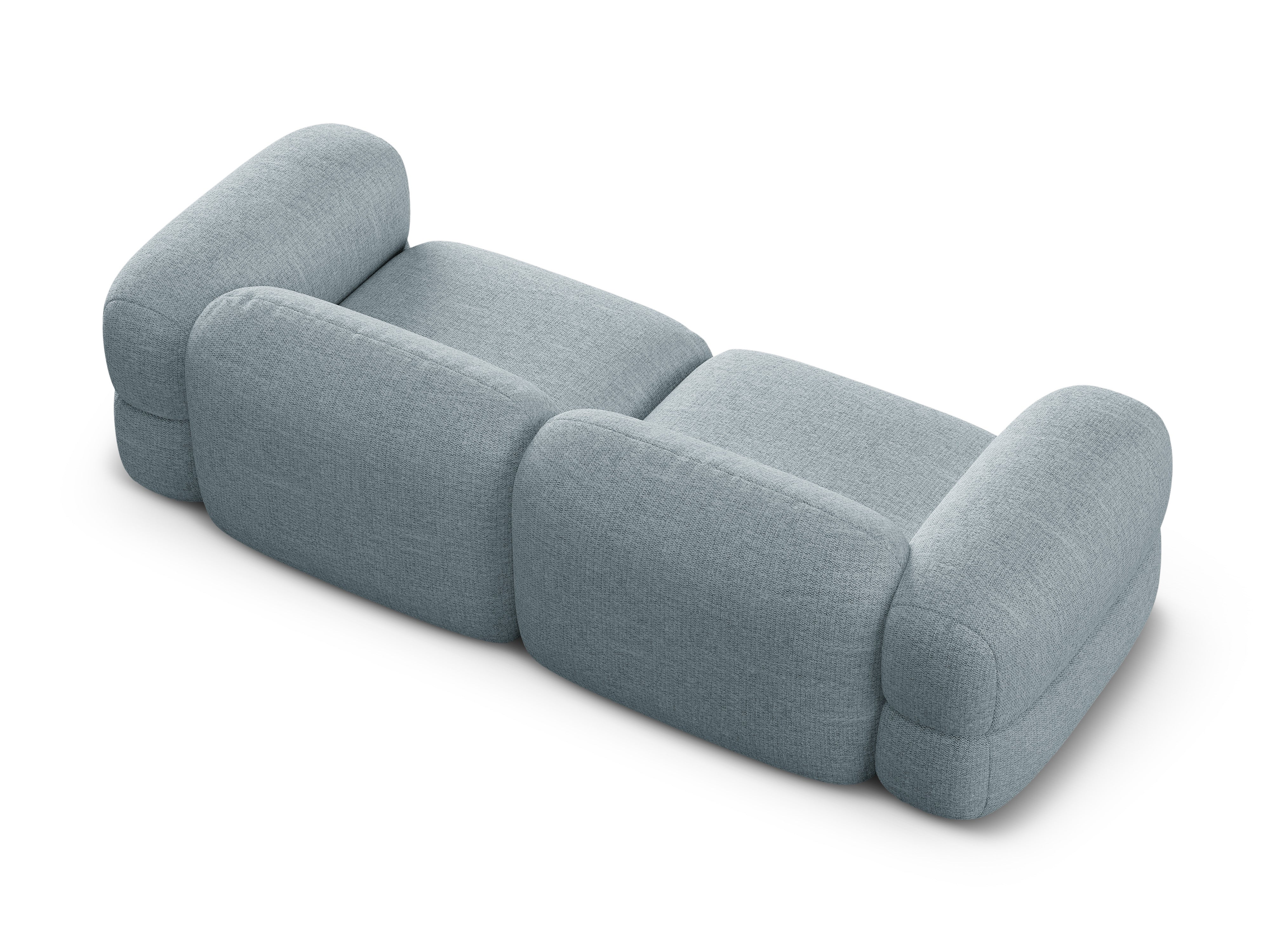 4-seater Sofa ROGER light blue chenille