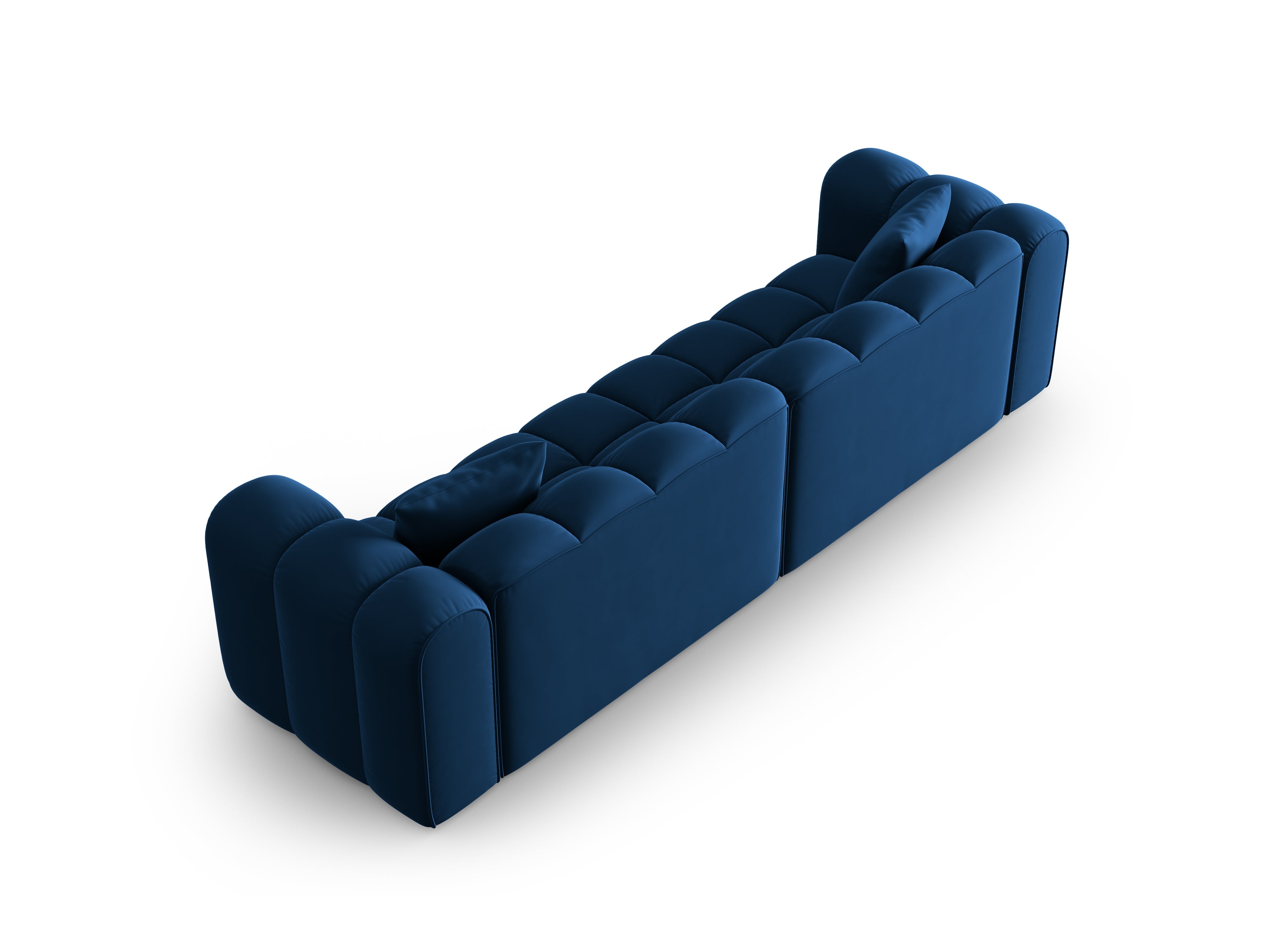 Samtsofa 4-Personen Halley Royal Granatapfel