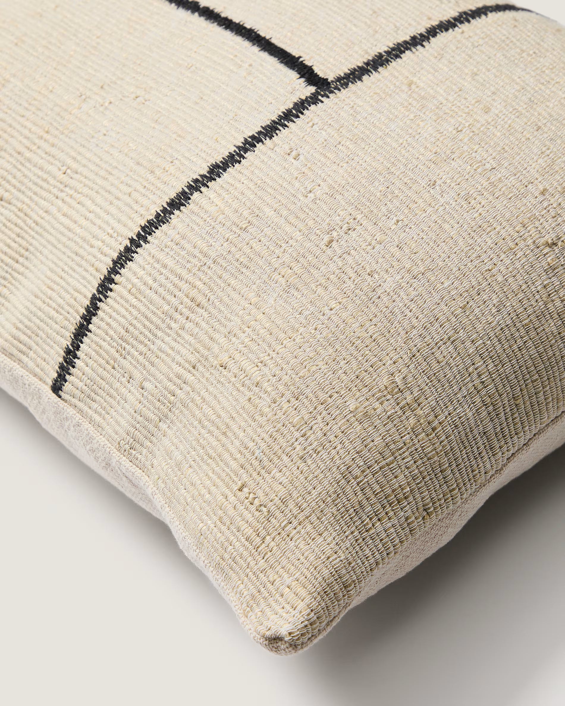 ANVERA Cushion Cover Beige with Black
