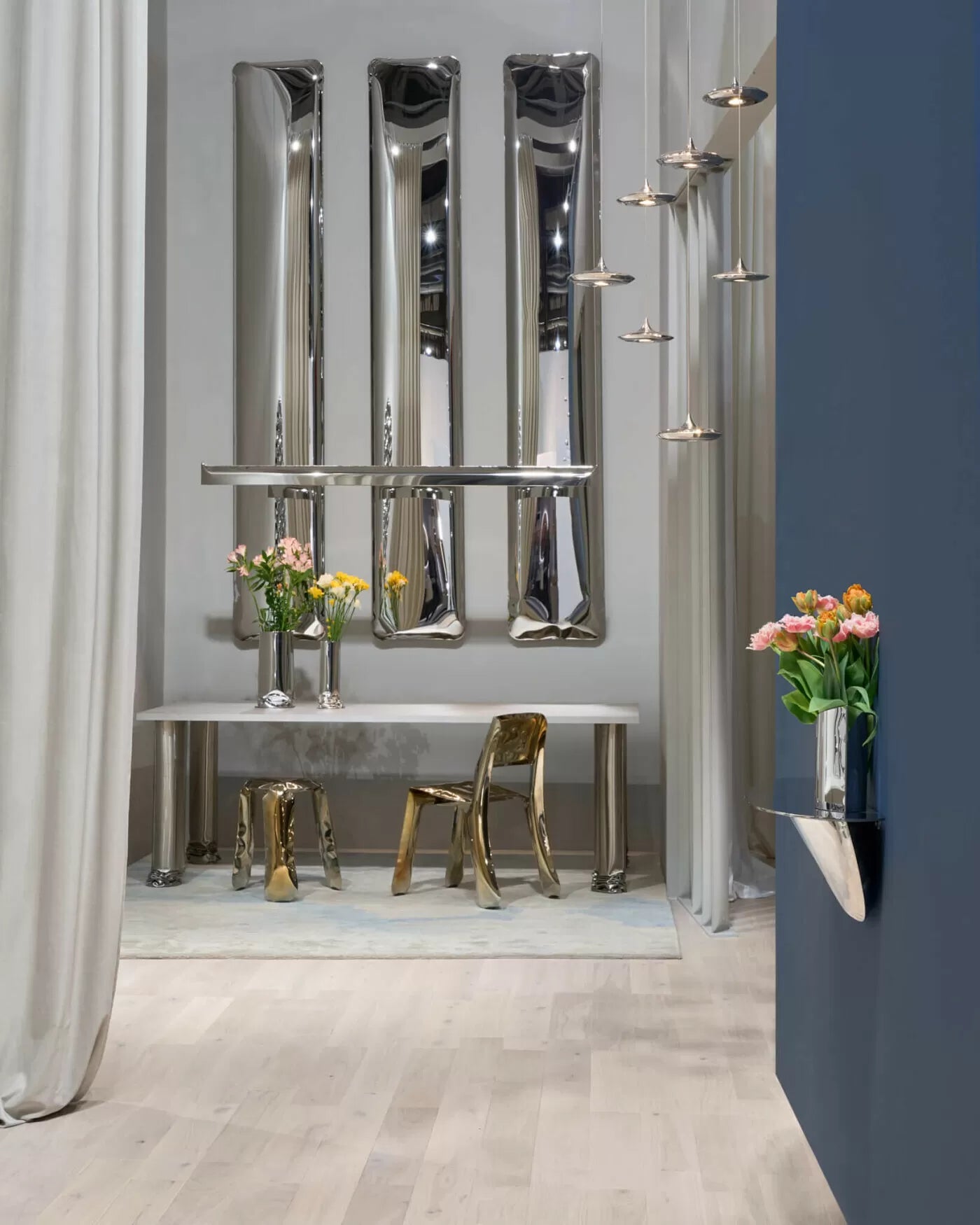 HUBA stainless steel console