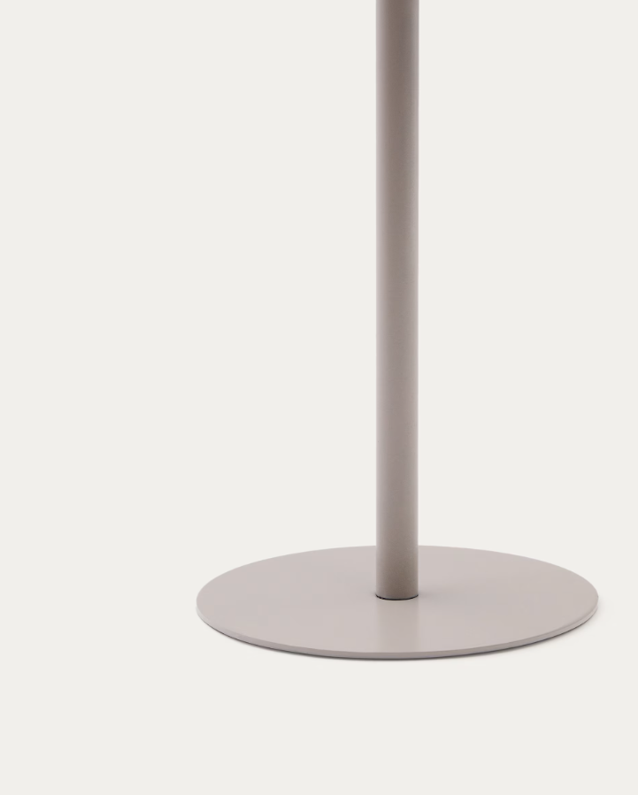 Tragbare Lampe Aldet Braun-Grau-Seil