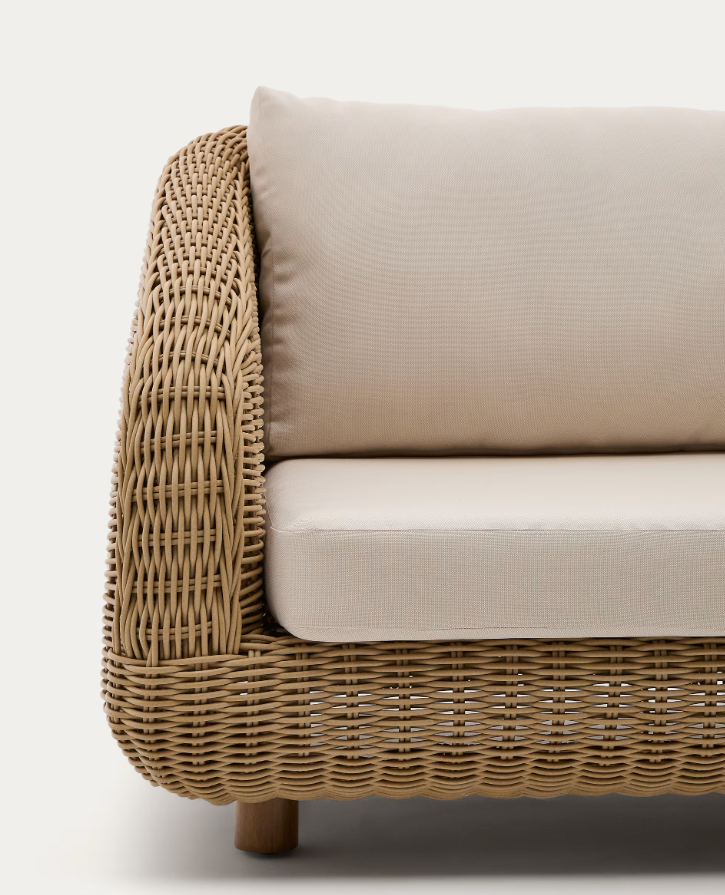 Externes Sofa Frohe synthetischer Rattan