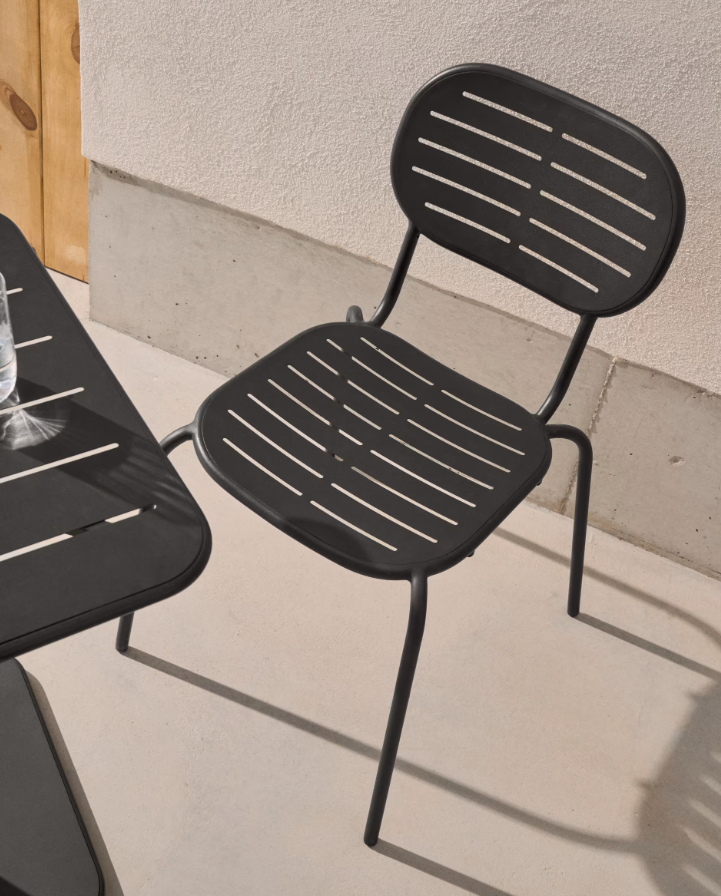 Garden chair BRAI graphite steel