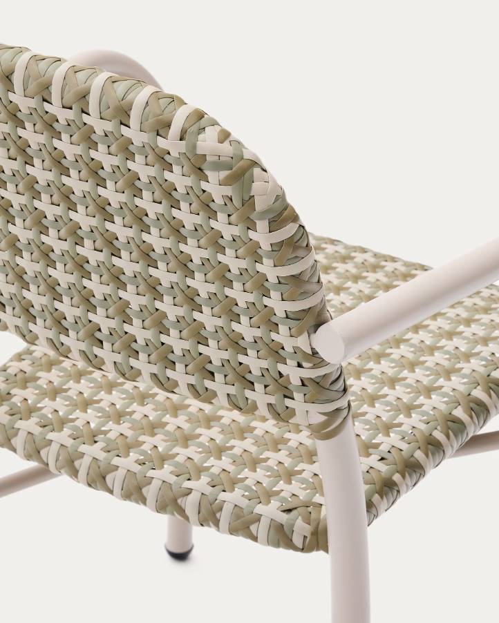 Tuccia Rattan Gardenstuhl mit einer Aluminiumbasis