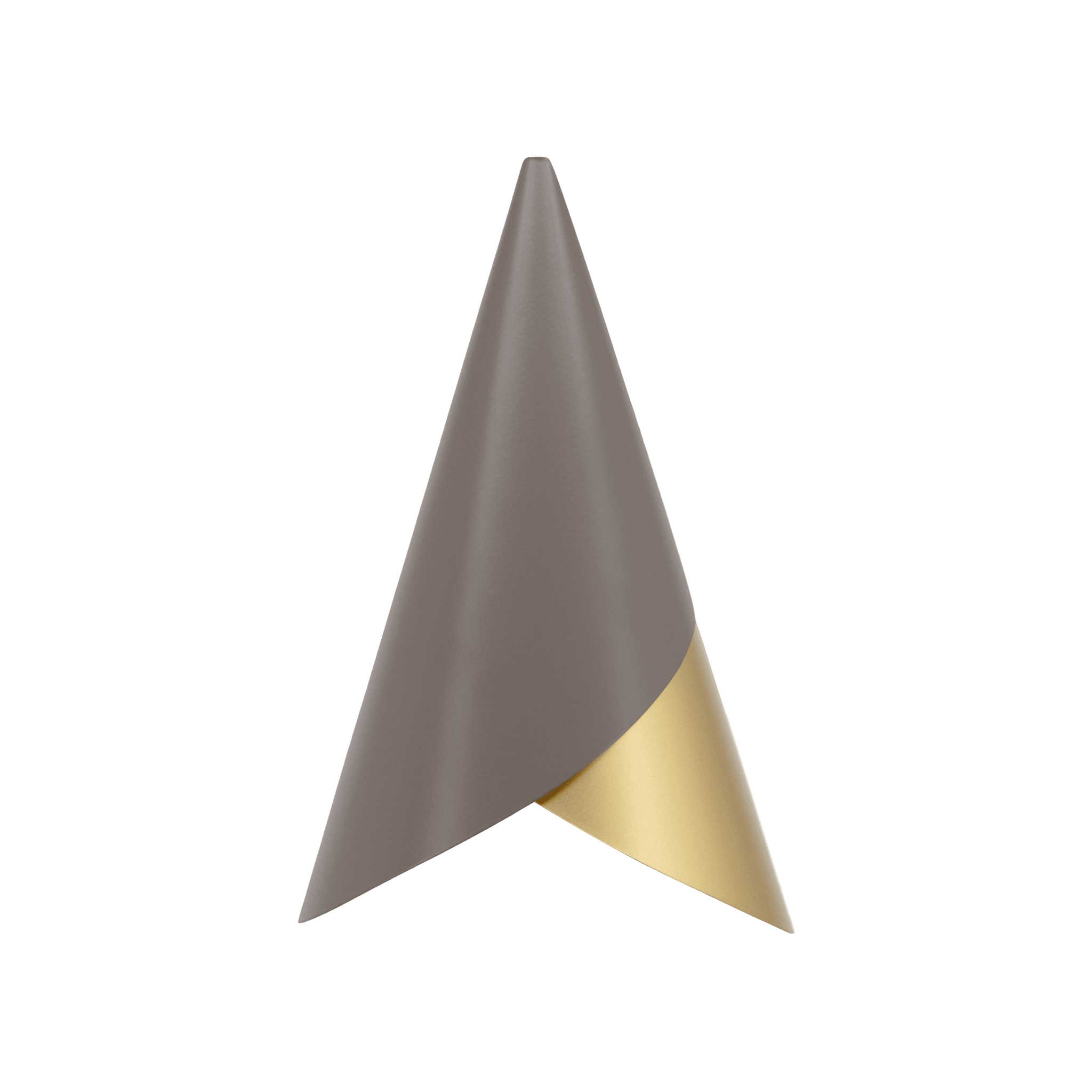 Abażur CORNET umbra ze złotym UMAGE    Eye on Design